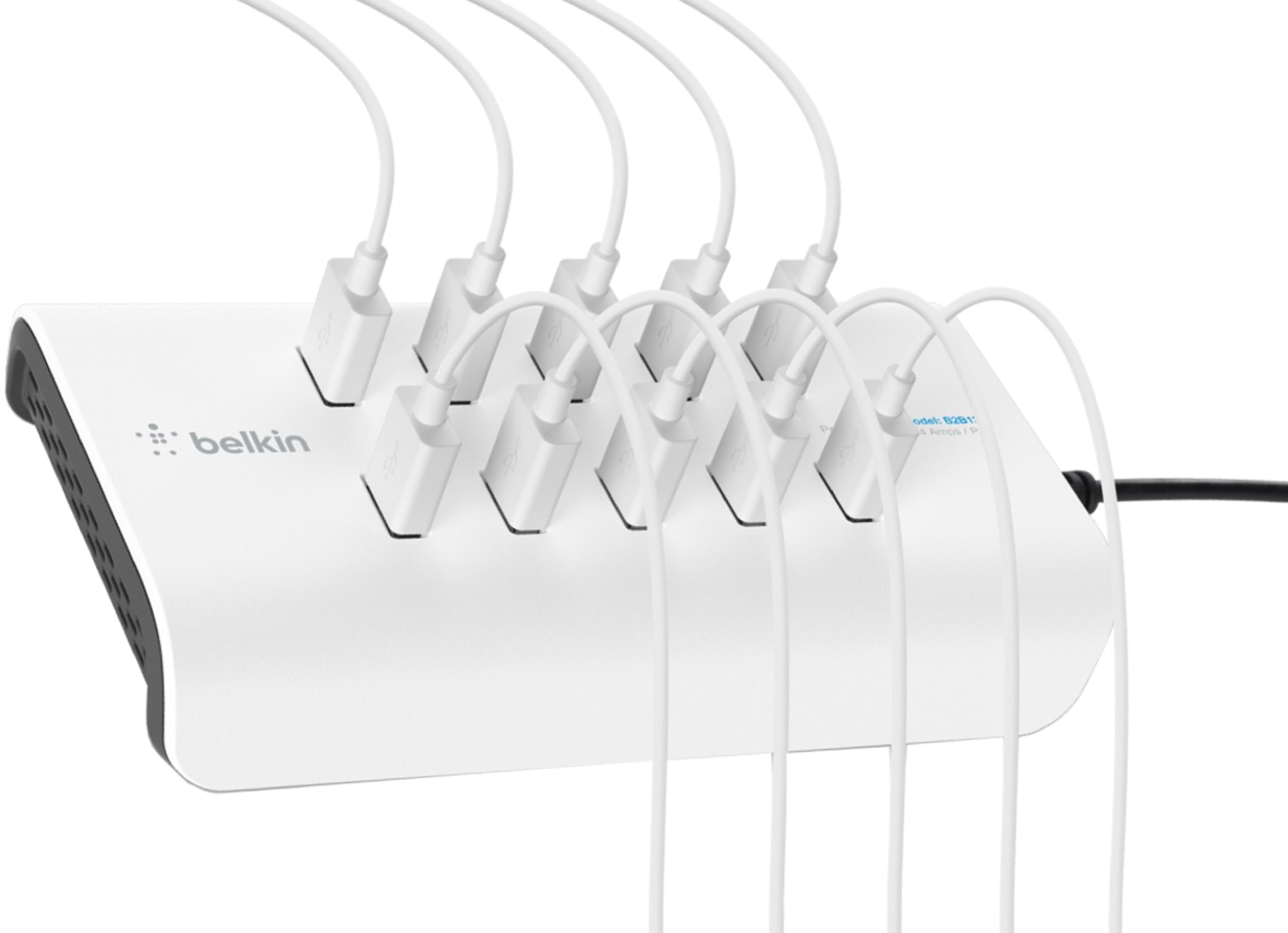 Belkin USB Charger 10-port White/Grey