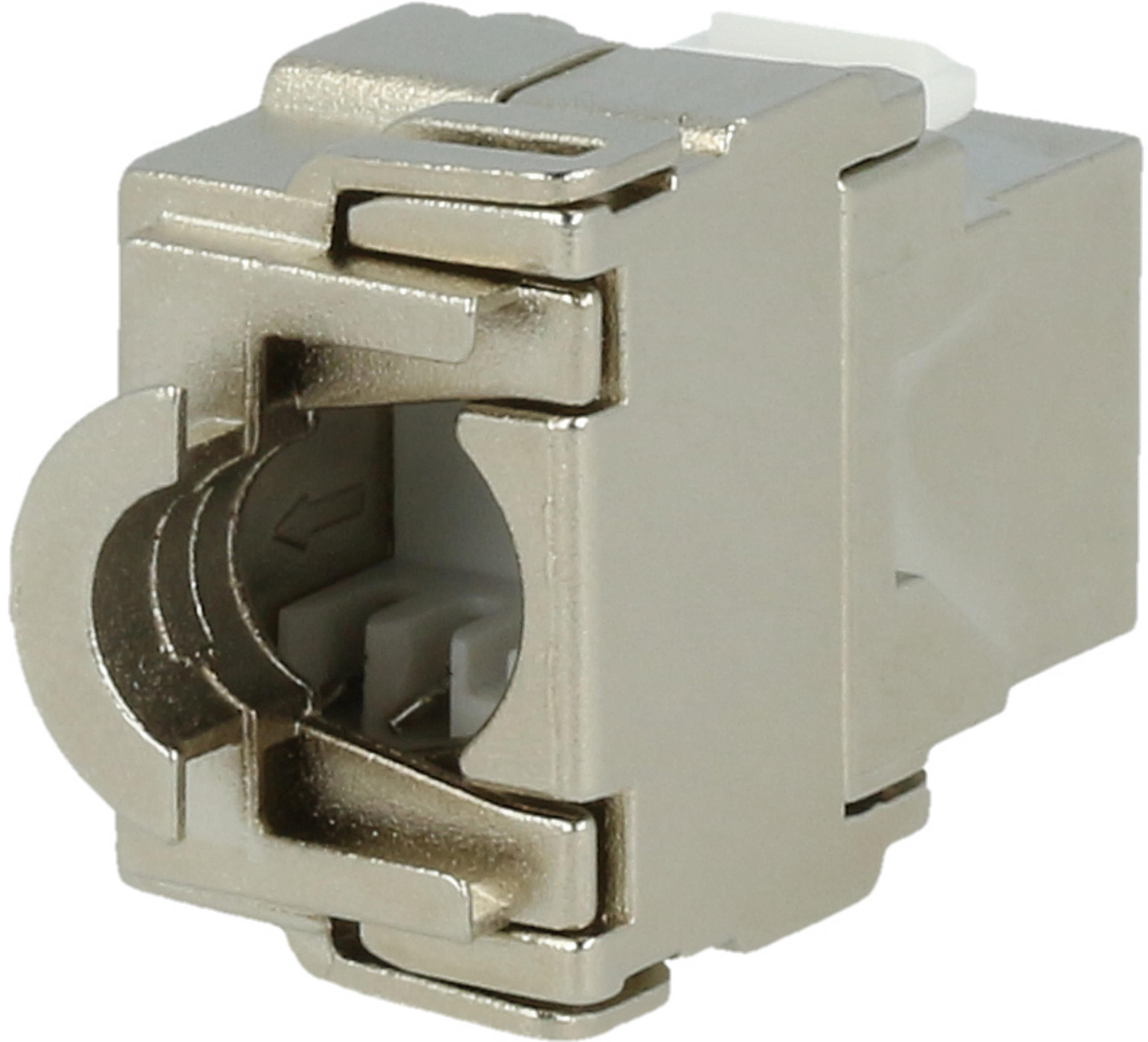 Keystone Jack 1x RJ45 STP Cat6a