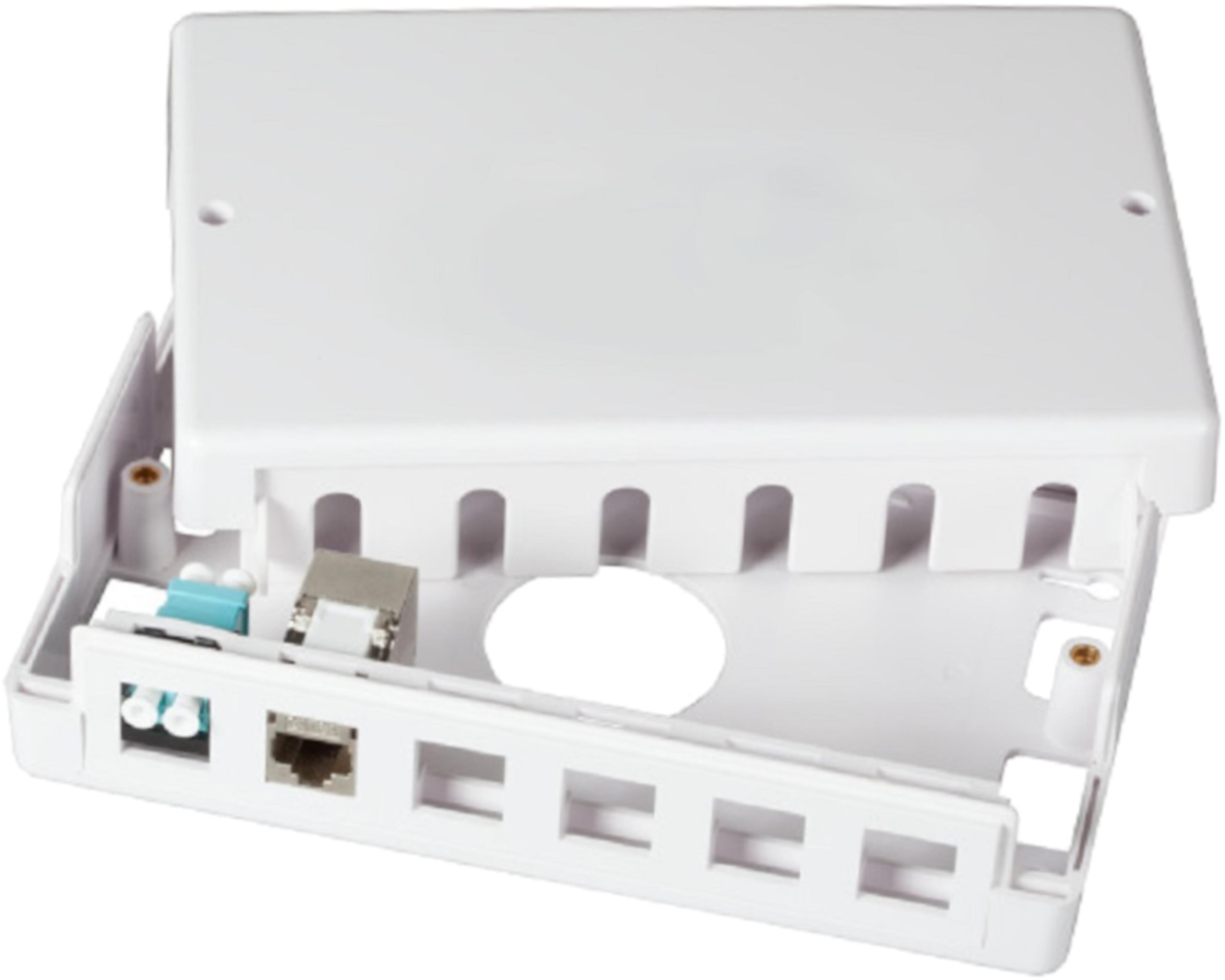 Patch Panel RJ45 Feed-Through 6x Unpop.