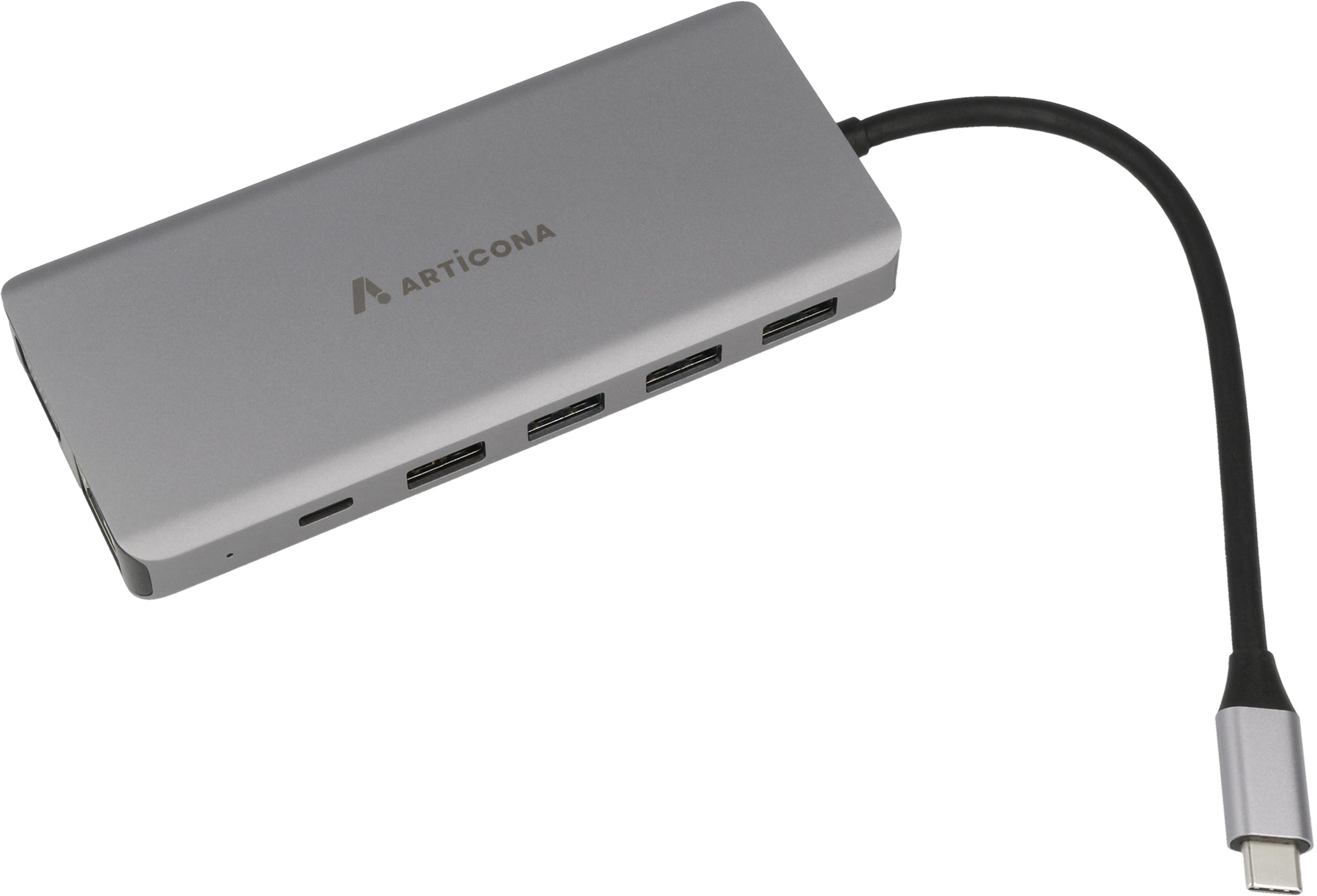 Adapter 13-in-1 C-DP/HDMI/VGA/RJ45/USB