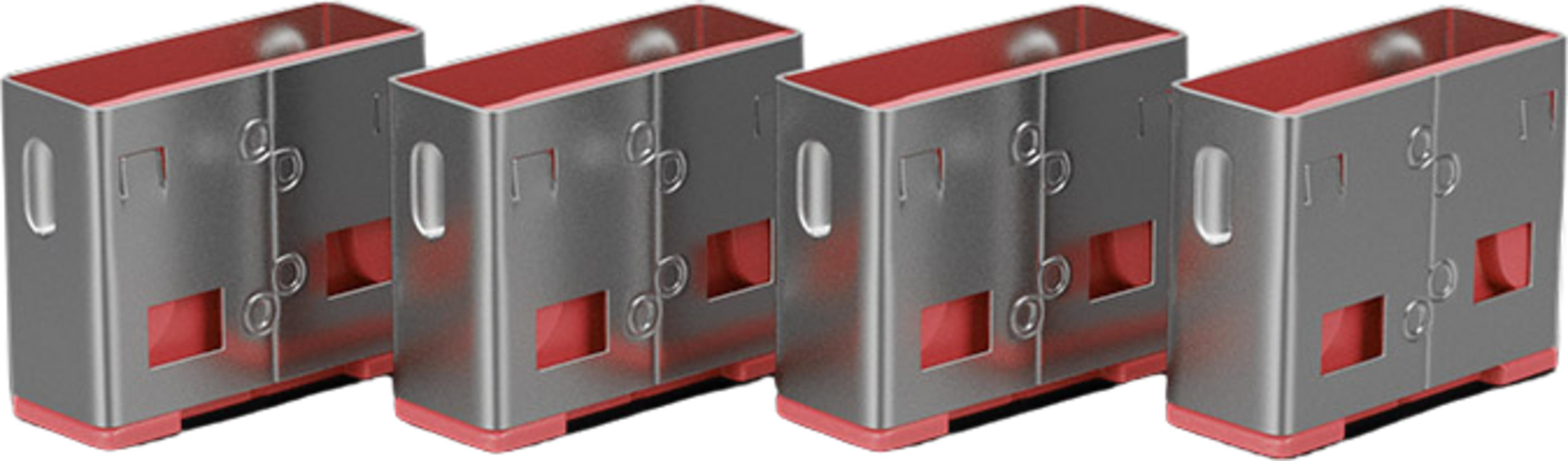 Blocca porte USB-A rosa 4 pz. + 1 chiave