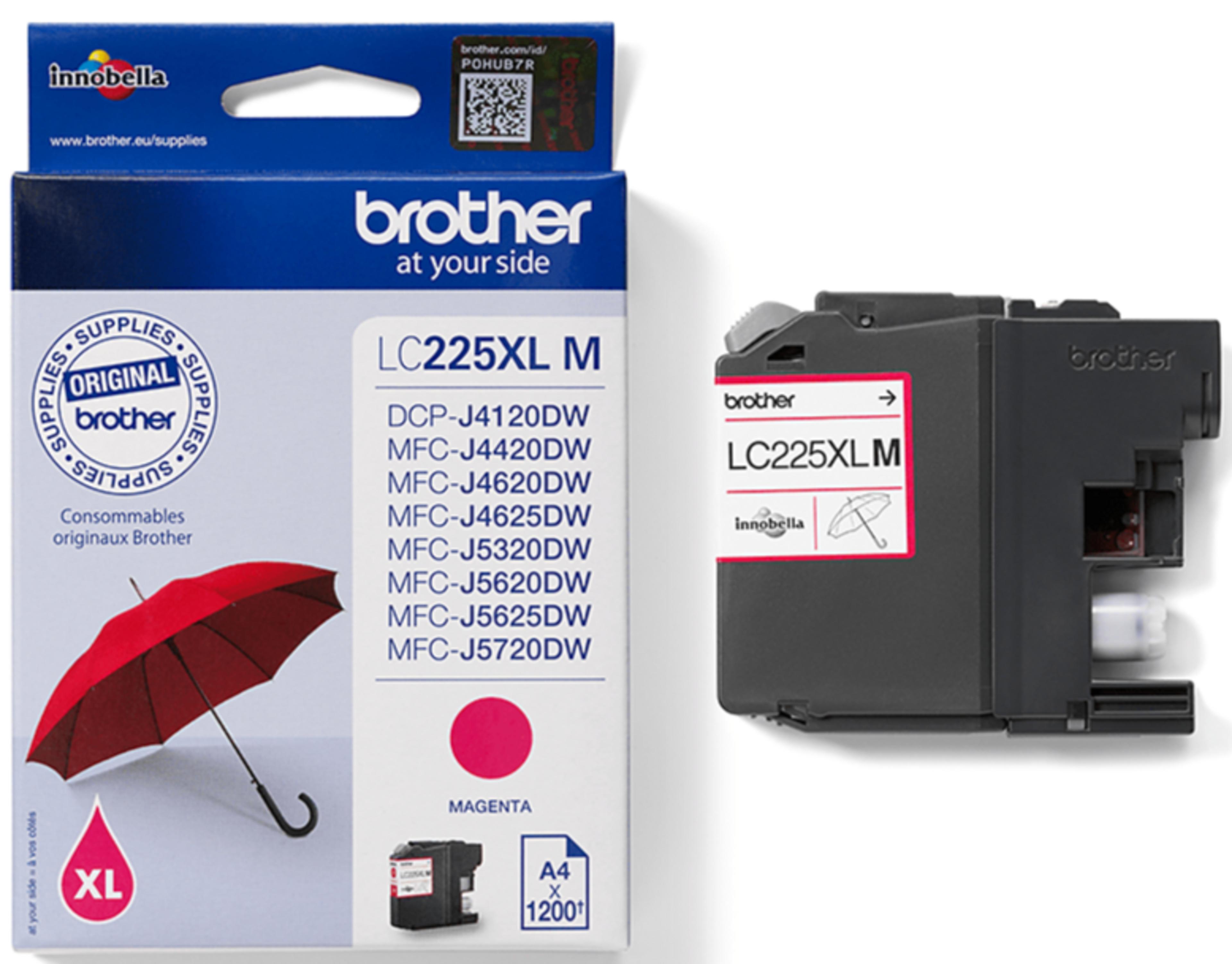 Brother LC-225XLM tinta magenta