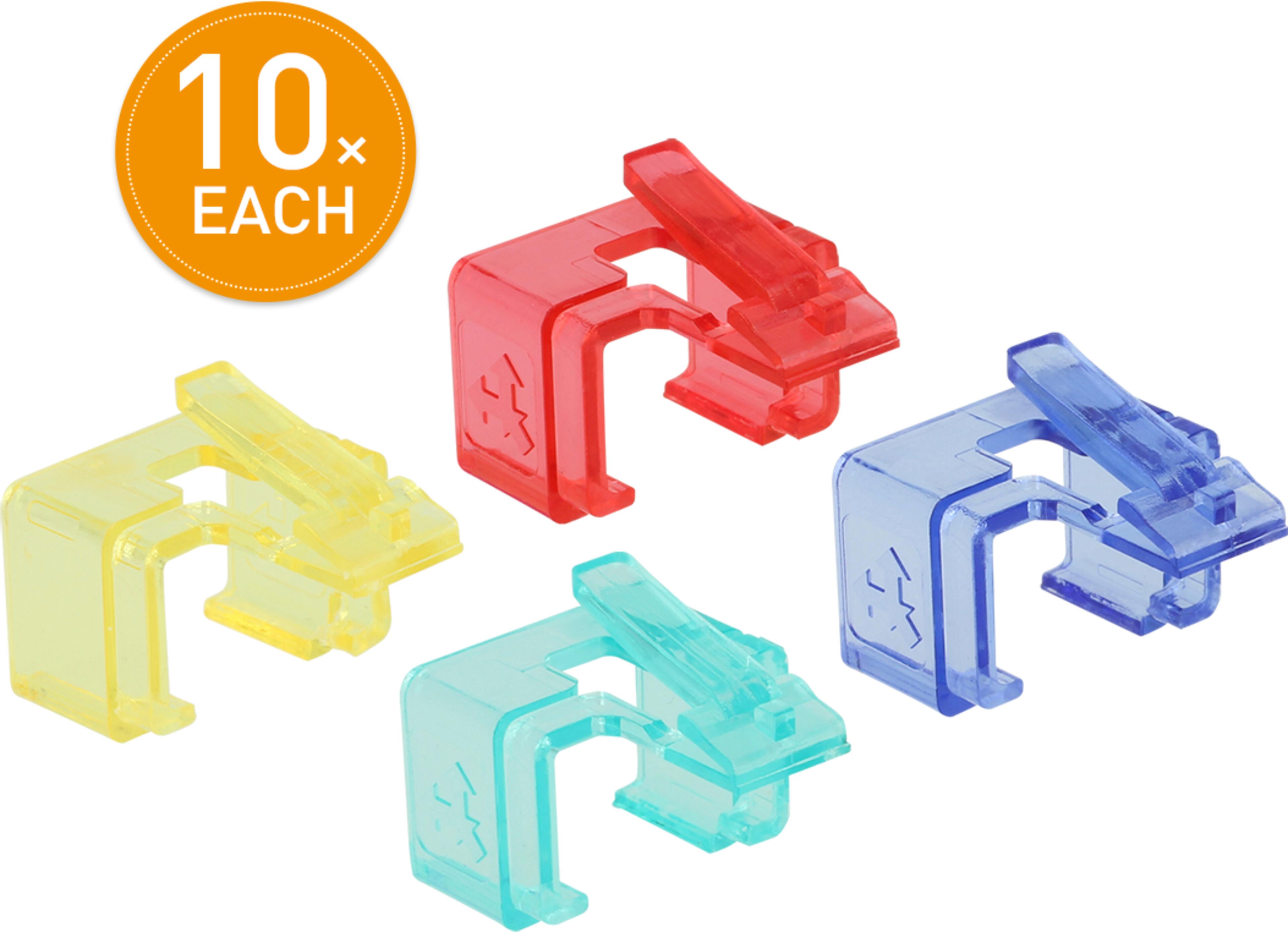 Connector Repair Clips 40x Asstd Colours