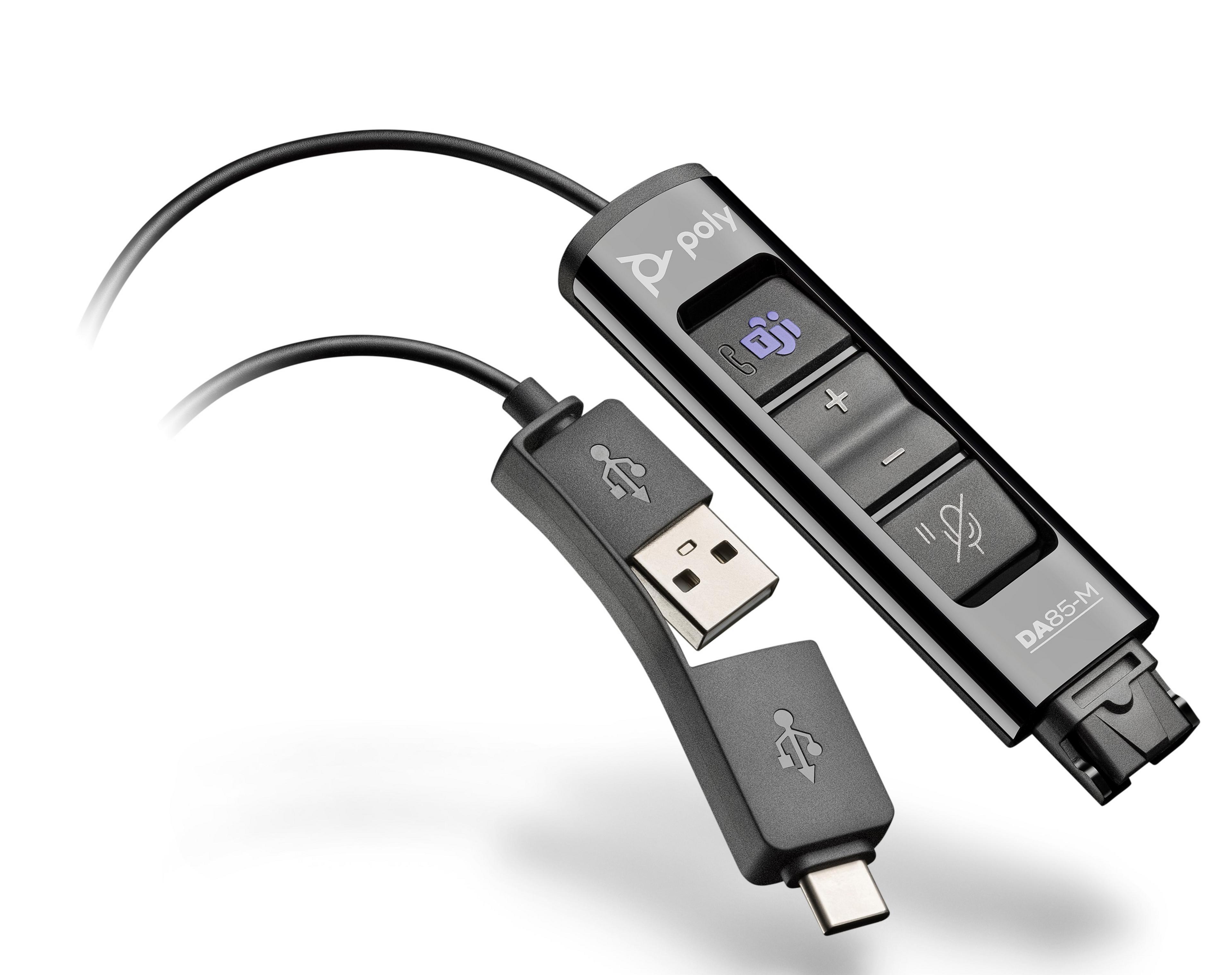 Adaptateur micro-casque Poly DA85 MST QD