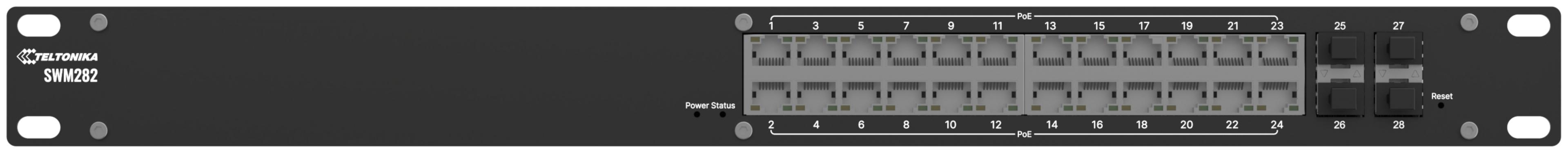 Teltonika SWM282 PoE+ Managed Switch