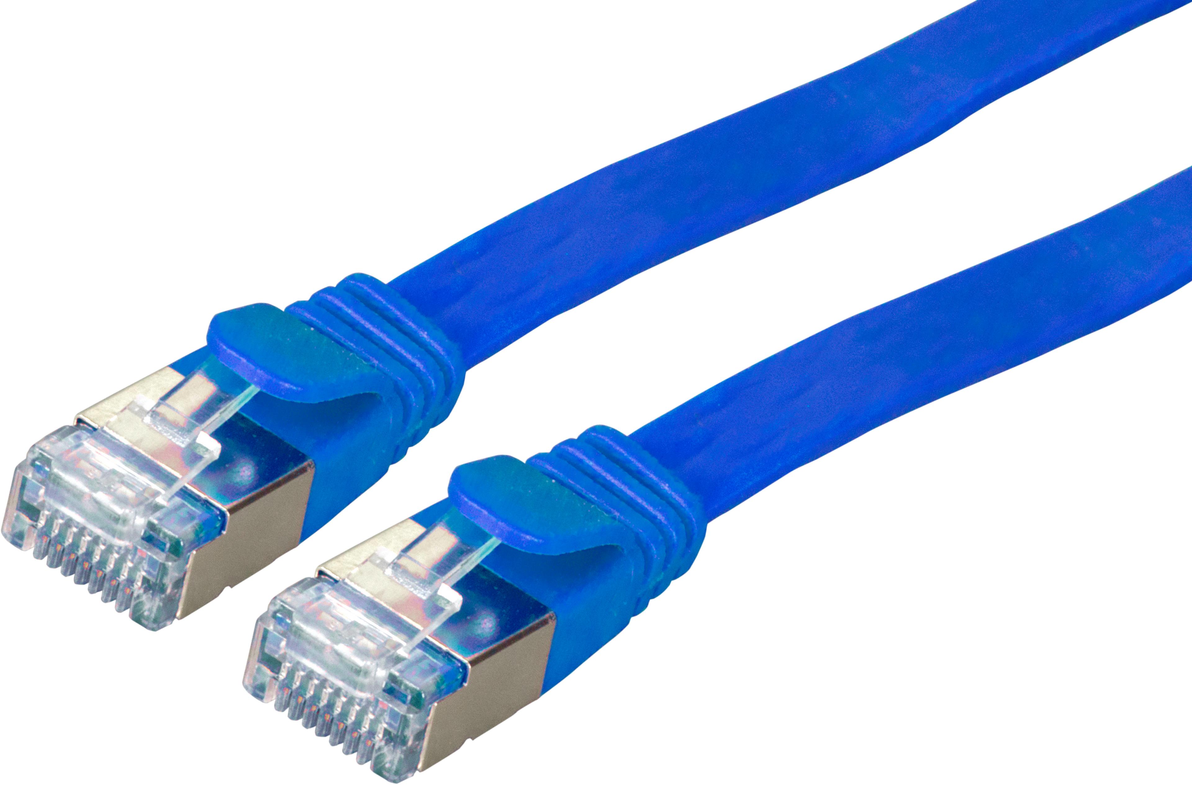 Patch Cable Flat RJ45 U/FTP Cat6a 2m