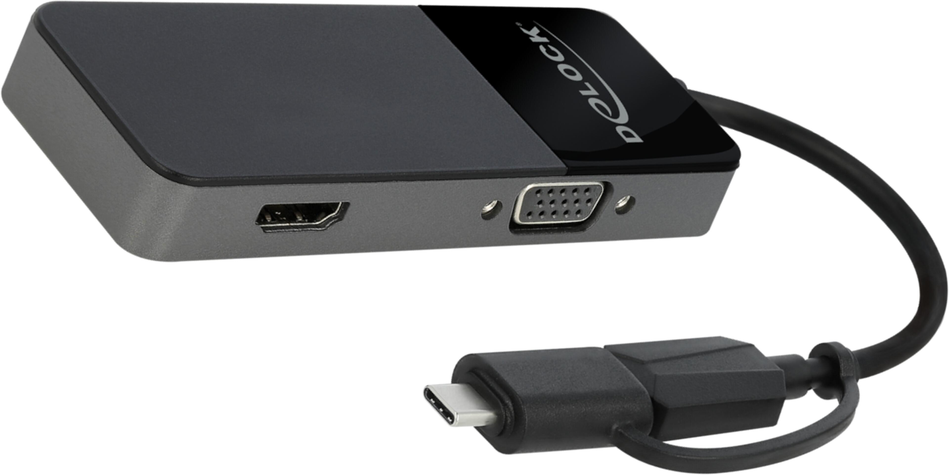 Adapter USB Type-A/C - VGA/HDMI