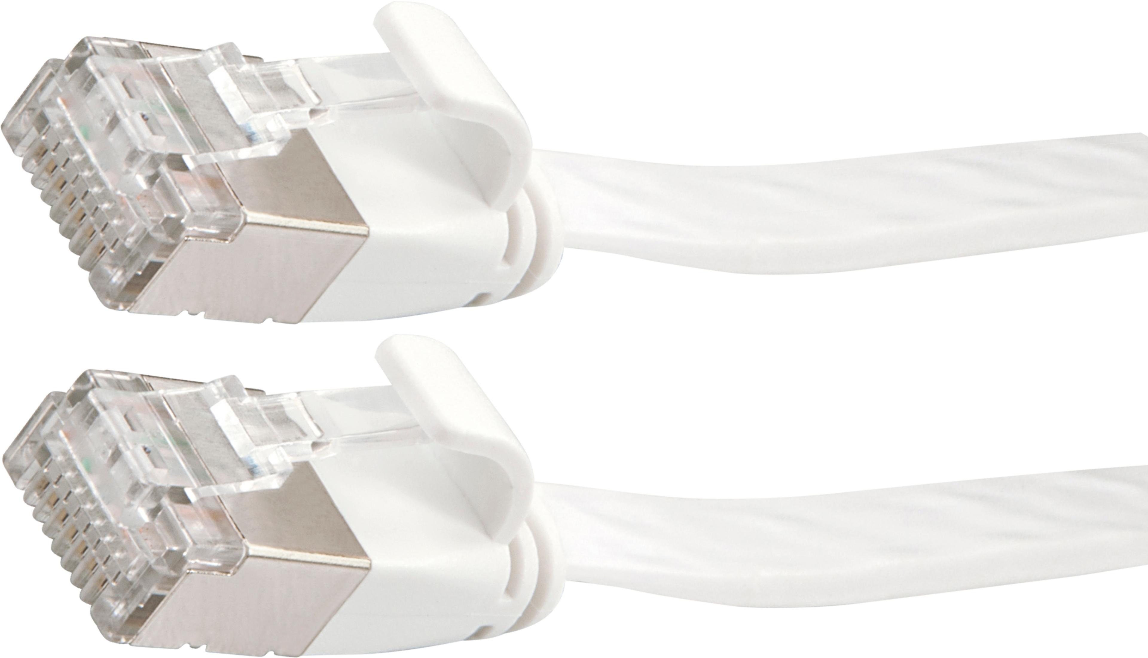 Patchkabel Flach RJ45 U/FTP Cat6a 10 m