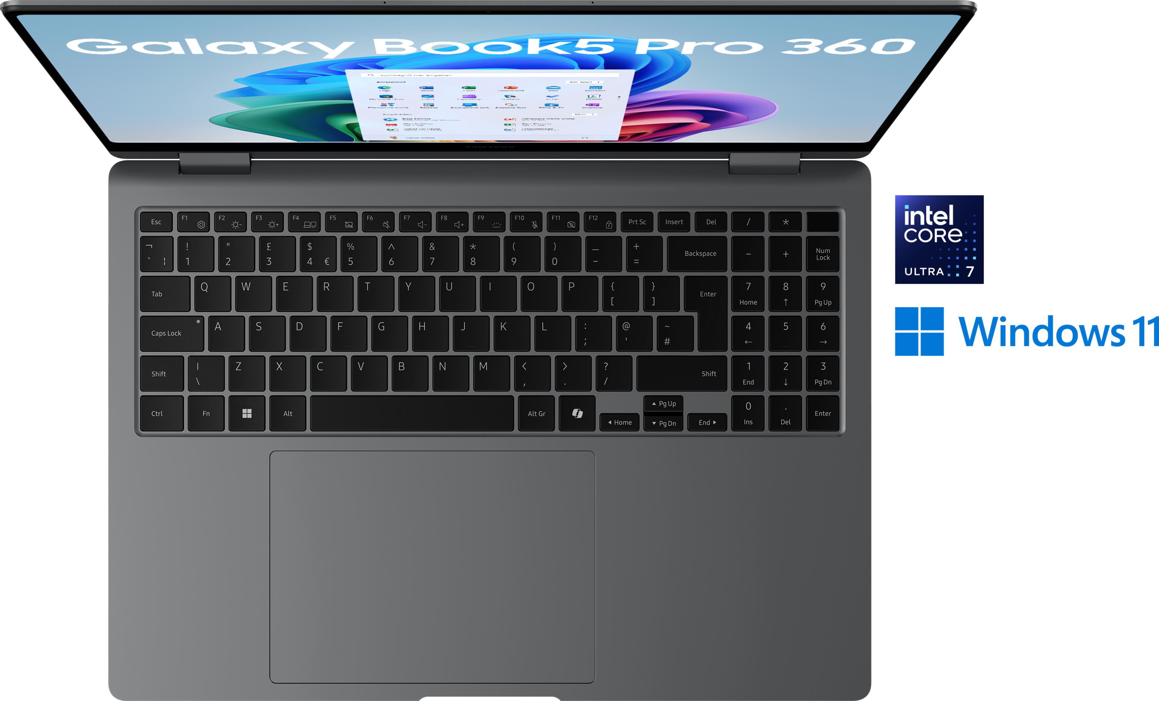 Samsung Book5 Pro 360 U7 32GB/1TB gray