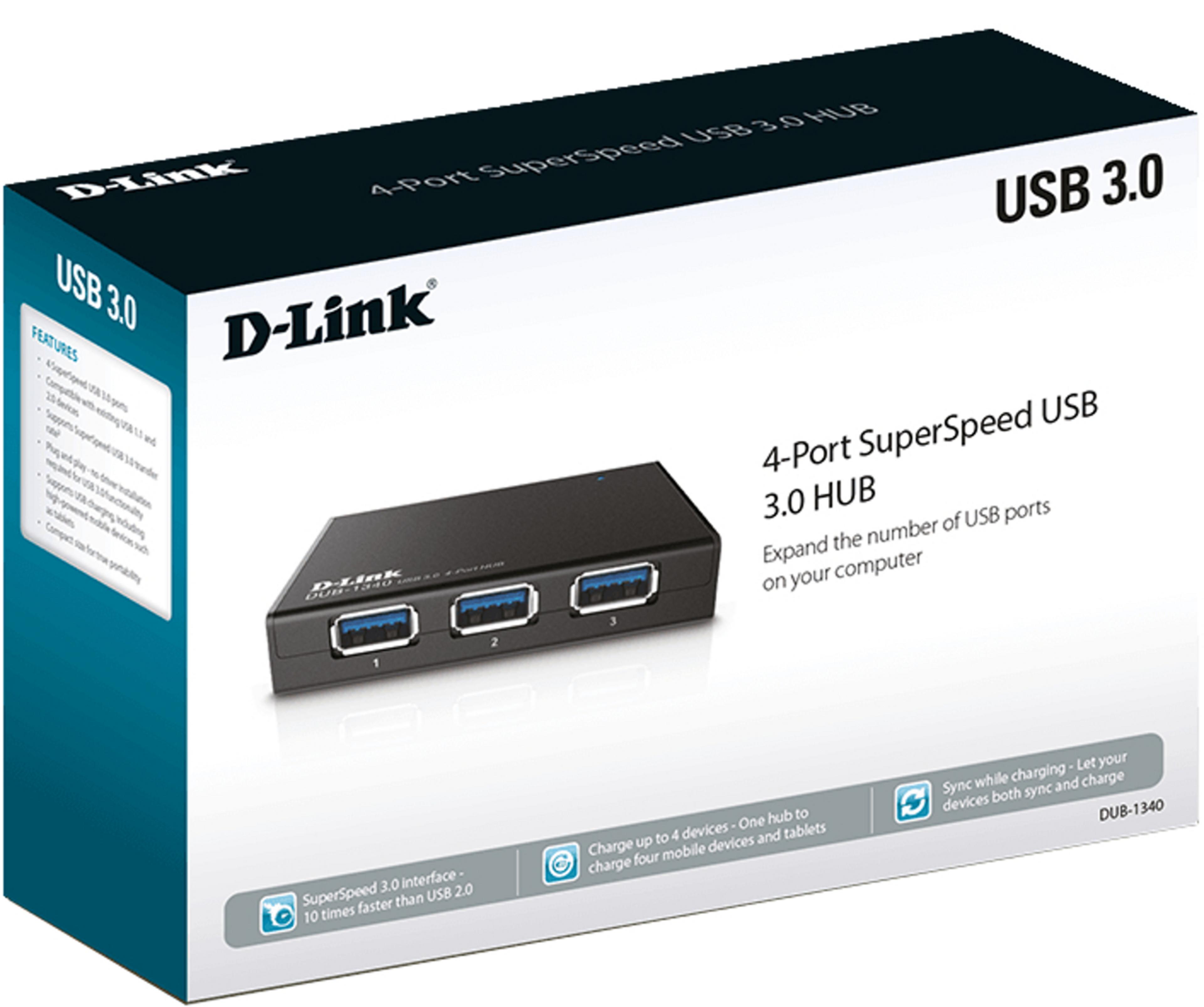 D-Link USB Hub 3.0 4-port DUB-1340