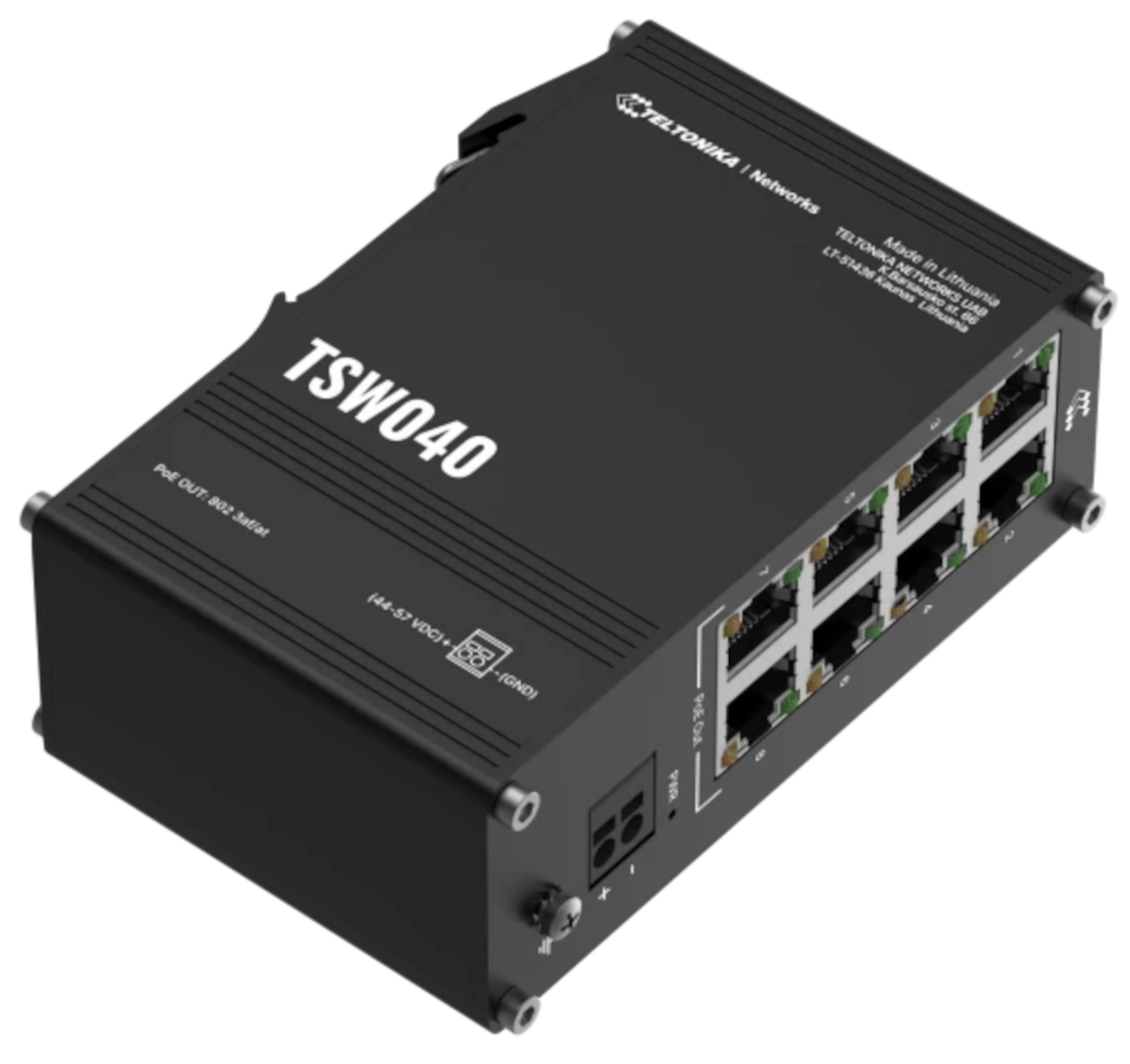 Teltonika TSW040 8-port PoE+ Switch