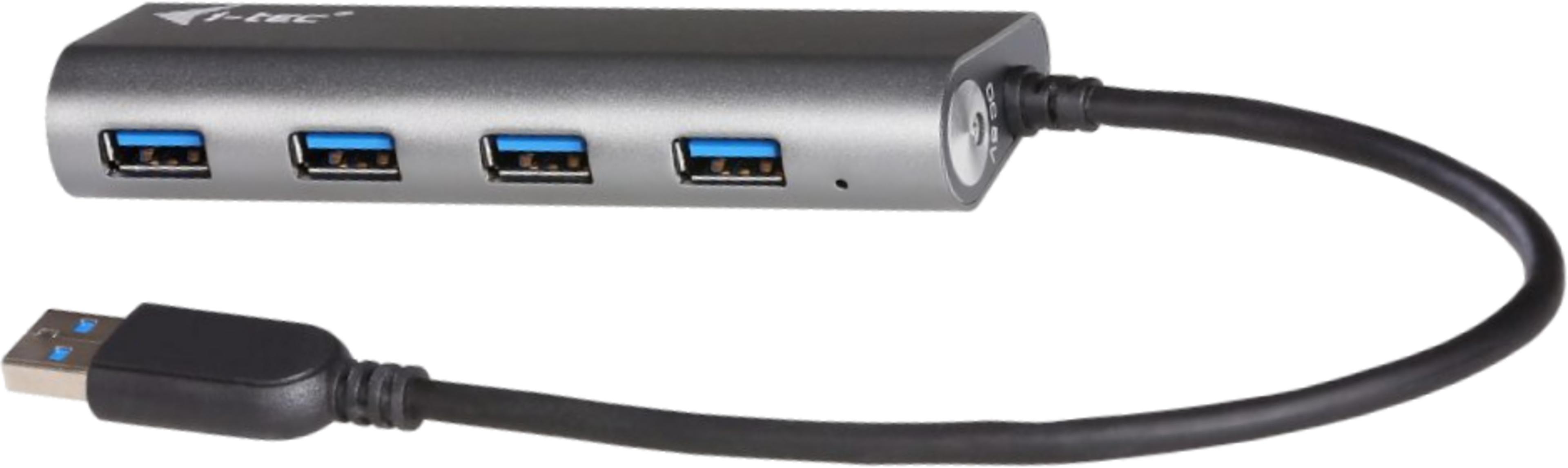 Rozbočovač USB 3.0 i-tec kovový 4portový