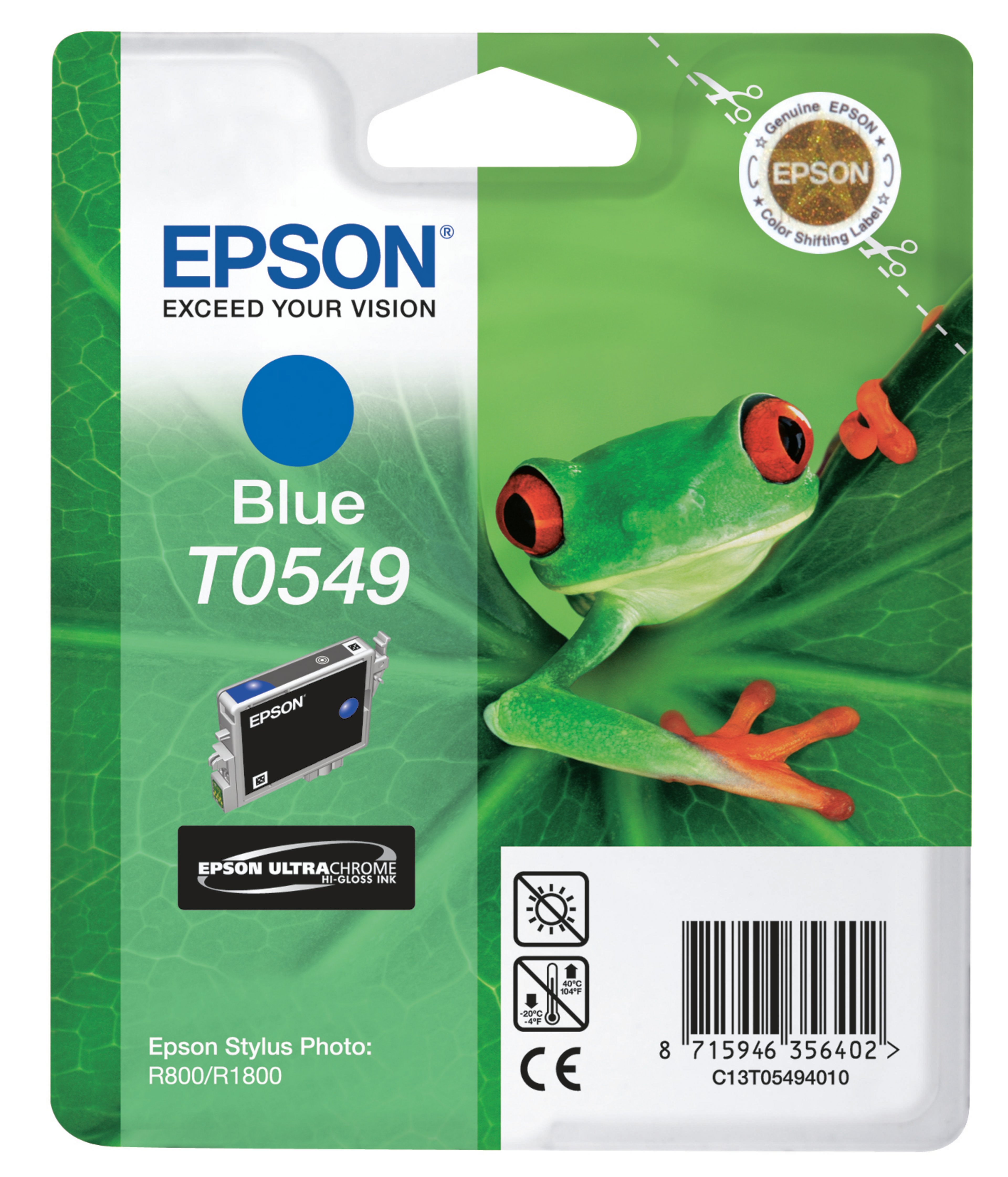 Inkoust Epson T0549 modrý