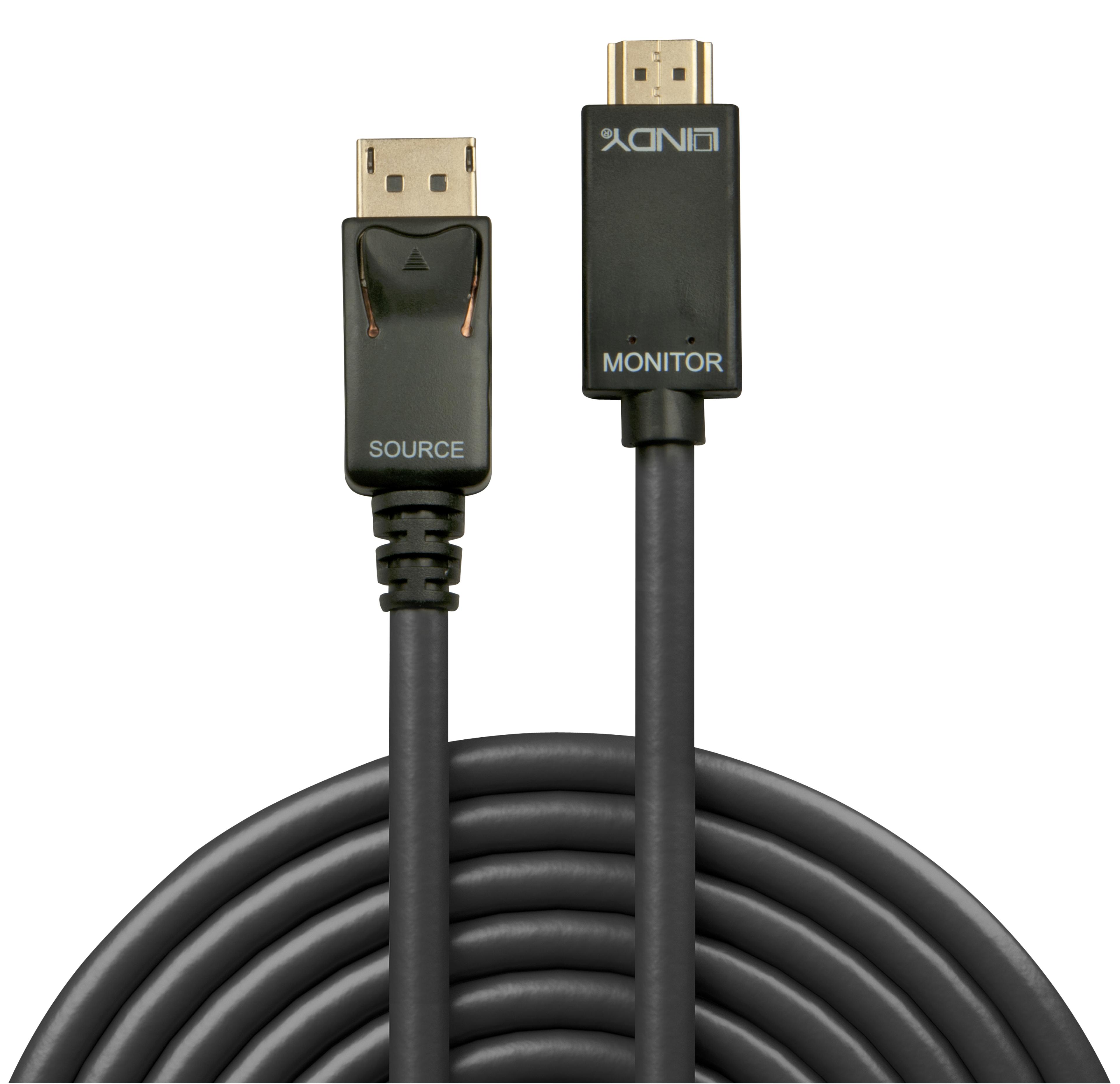 LINDY DisplayPort - HDMI Cable 3m