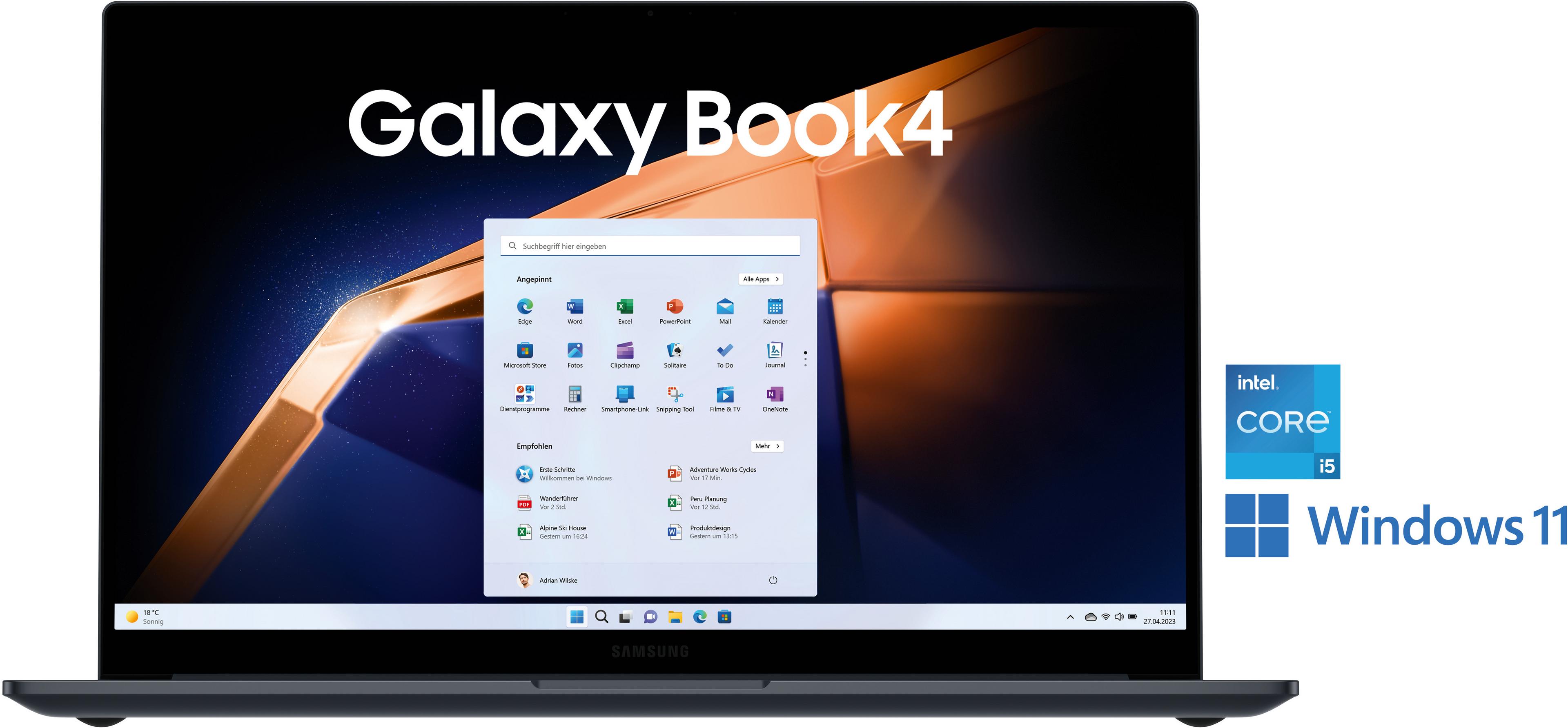 Samsung Galaxy Book4 i5 8/256 Go, gris