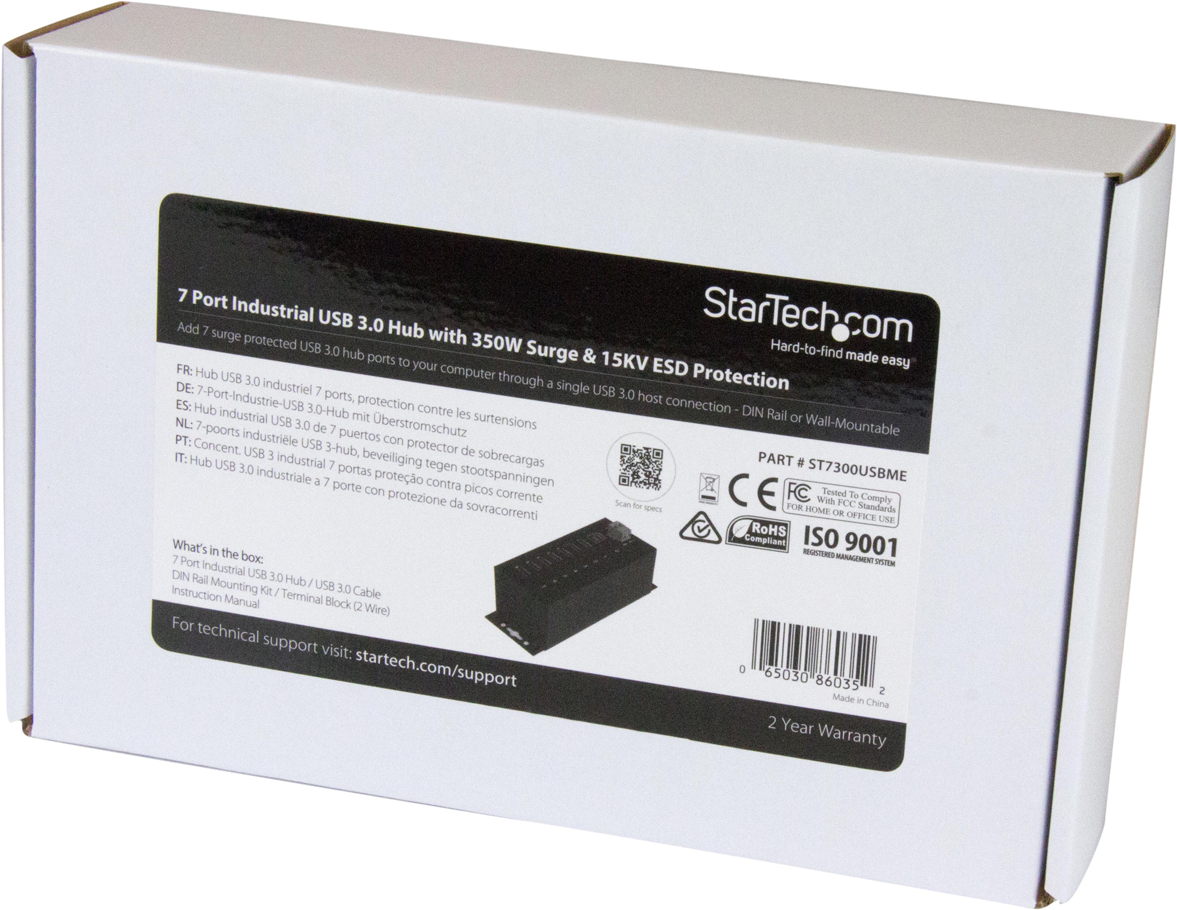 StarTech USB Hub 3.0 7-port Industrial