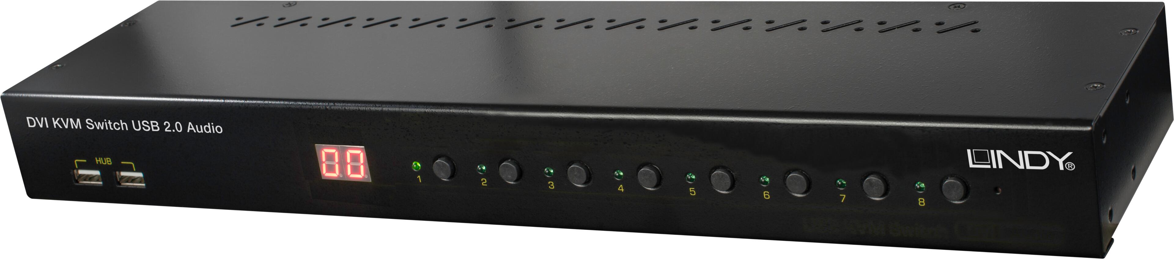 LINDY KVM Switch Pro 8-port DVI+USB 2.0