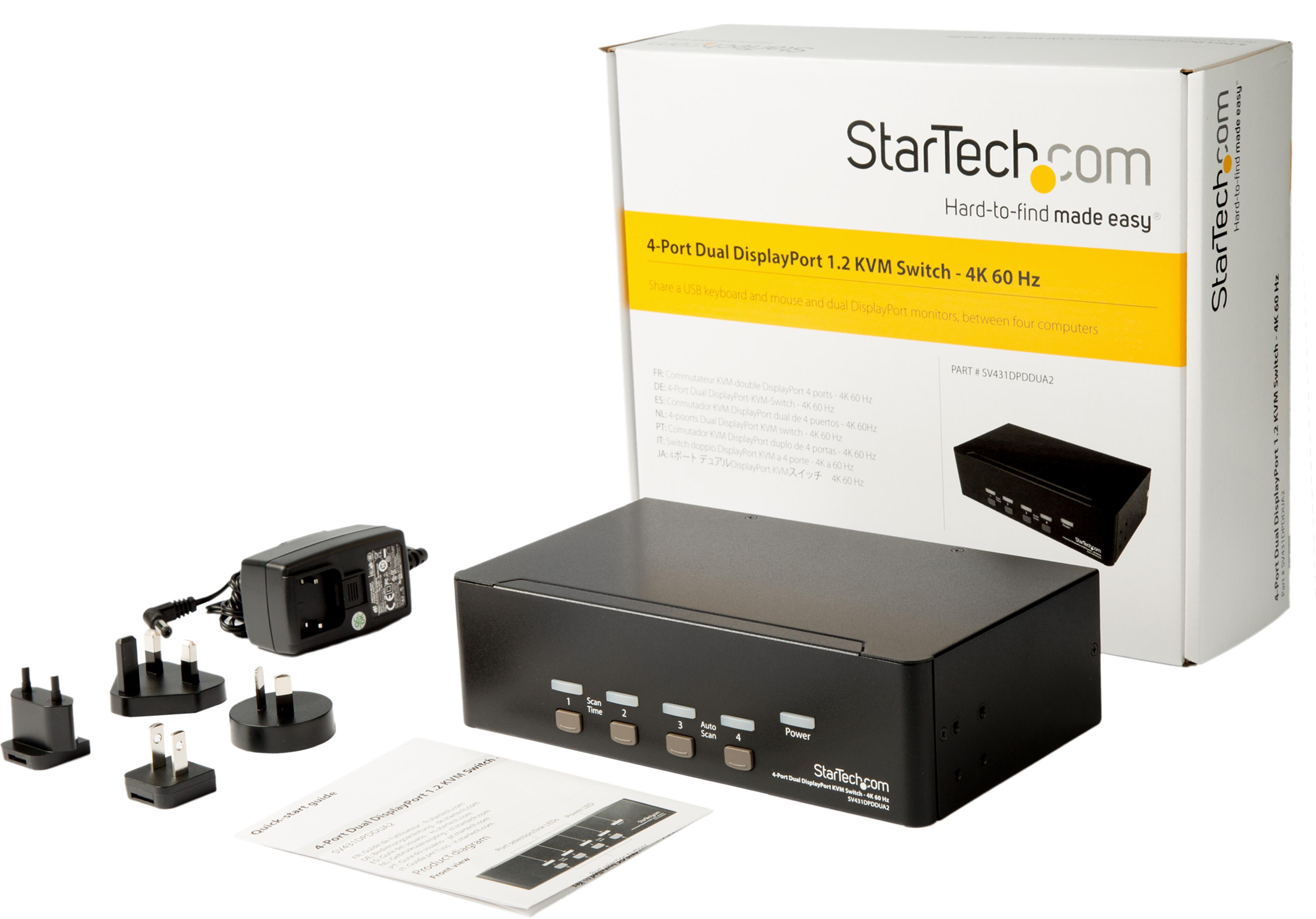 StarTech KVM-Switch DP DualHead 4-Port