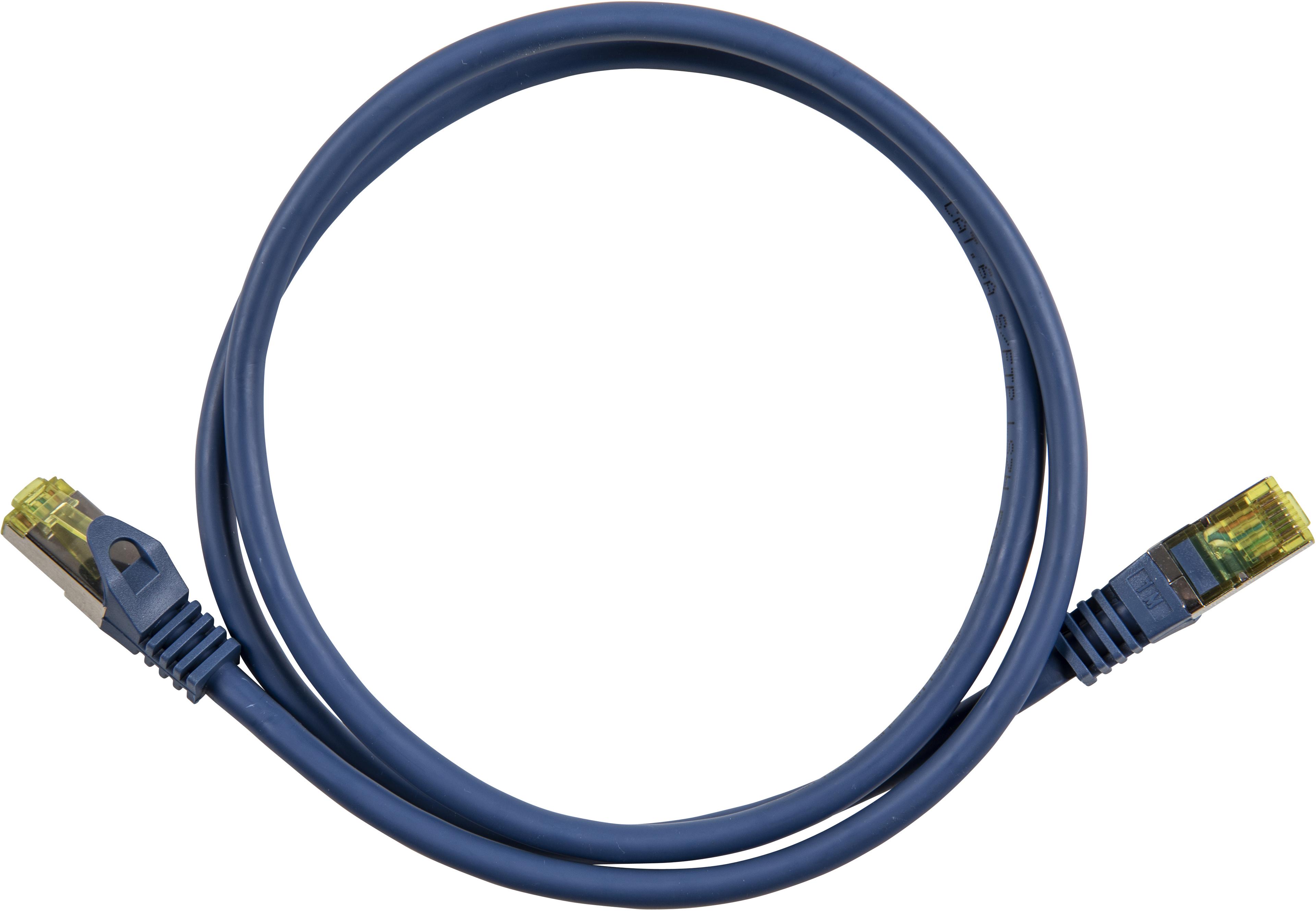Patch Cable RJ45 S/FTP Cat6a 15m Blue