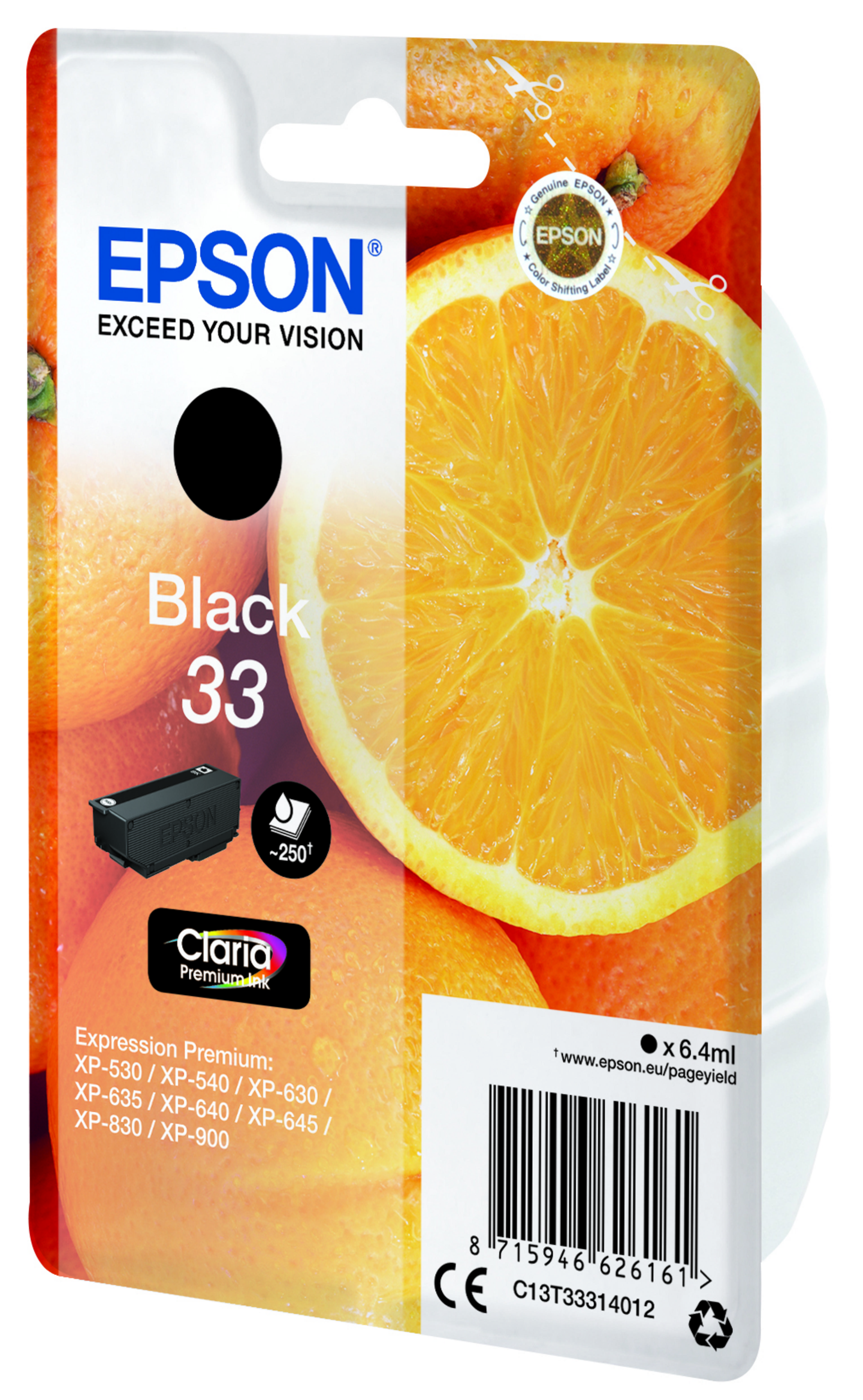Epson 33 Claria Ink Black