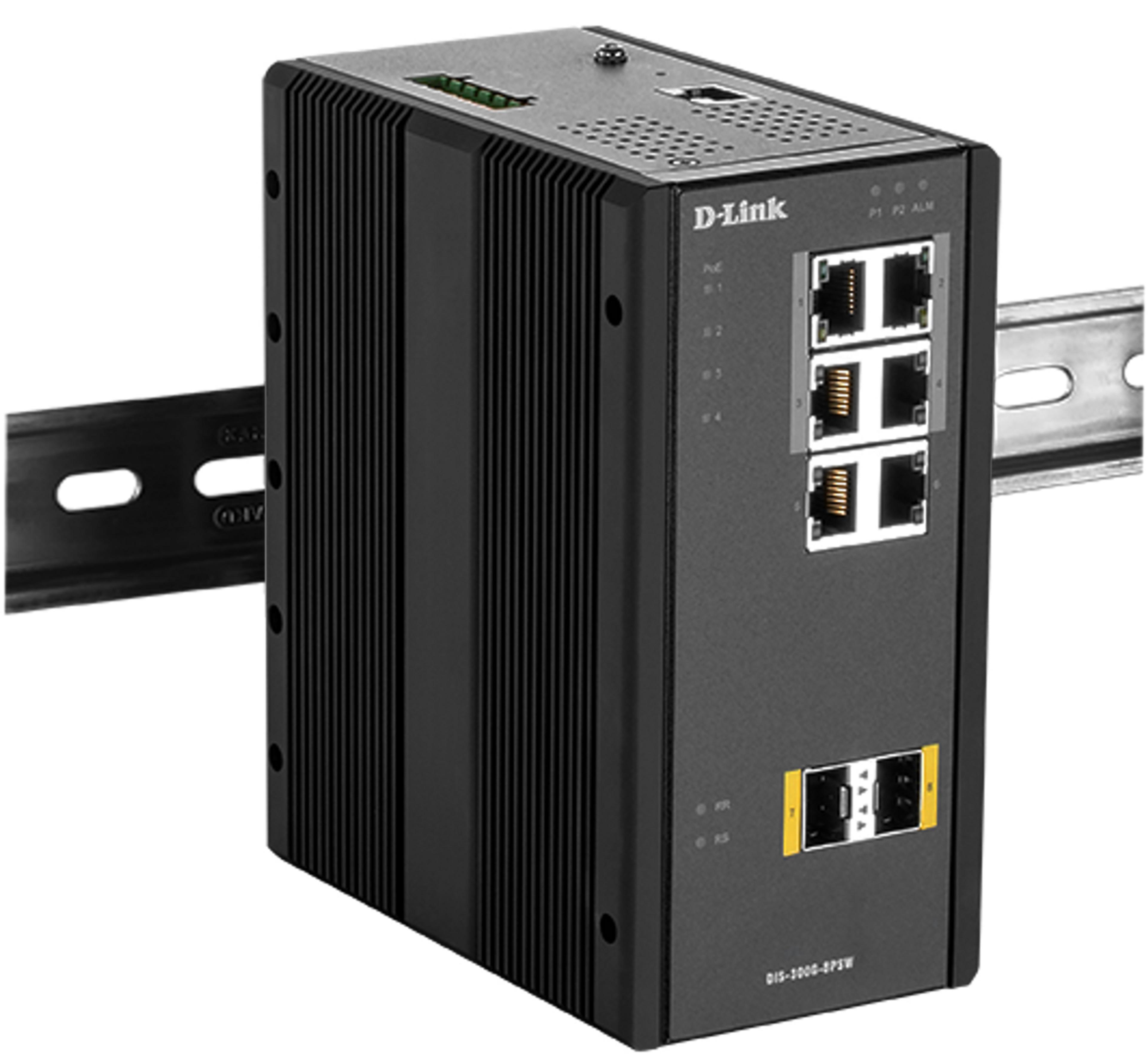 D-Link DIS-300G-8PSW PoE Industr. Switch