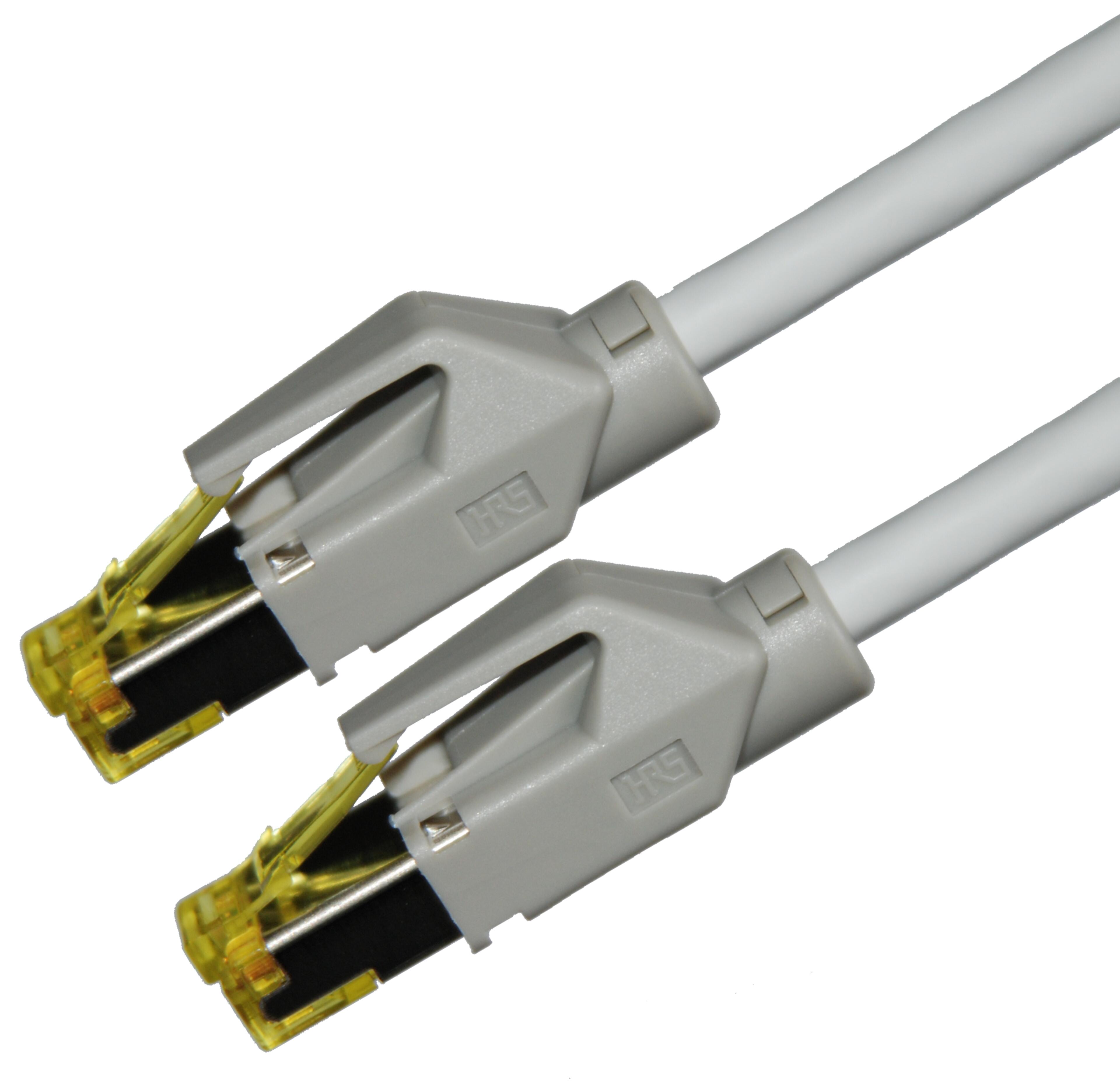 Patchkabel RJ45 S/FTP Cat6a 5 m grau
