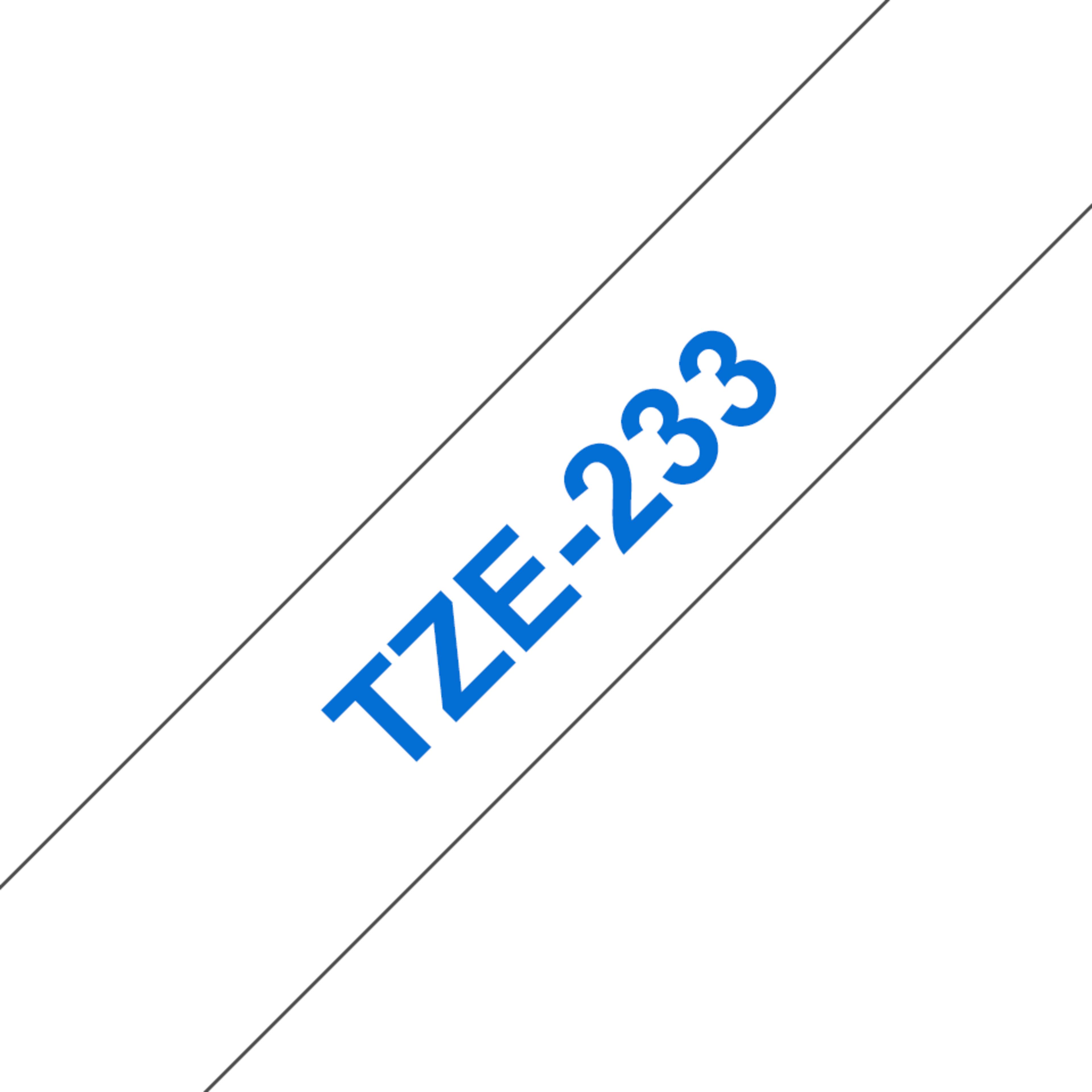 Brother TZe-233 12mmx8m Label Tape White