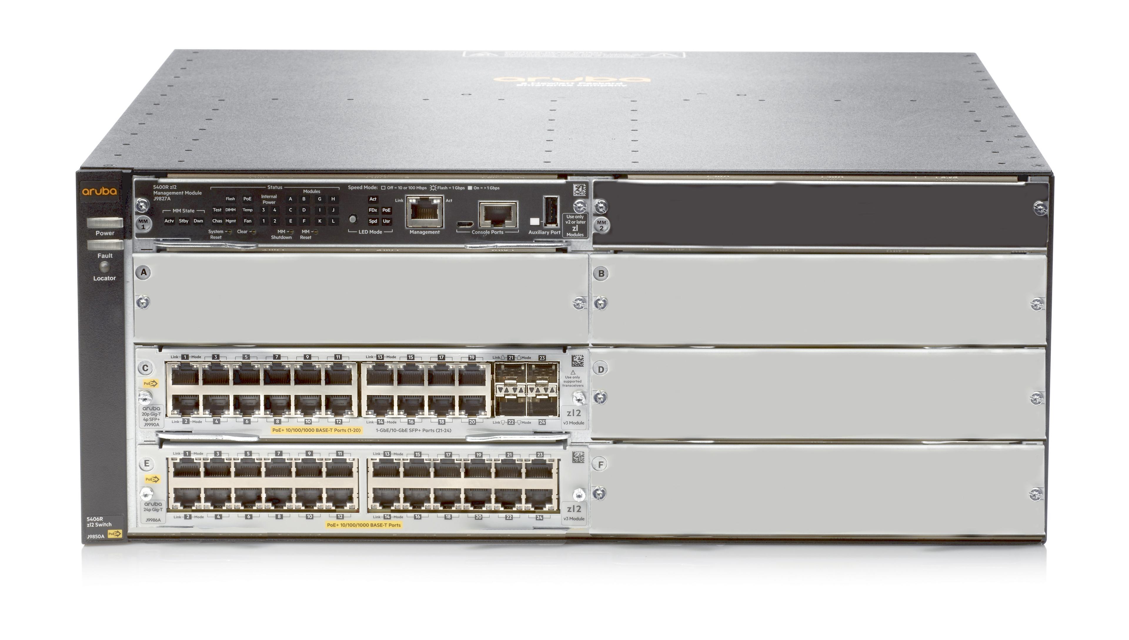 HPE Aruba 5406R zl2 v3 44 PoE+ Switch