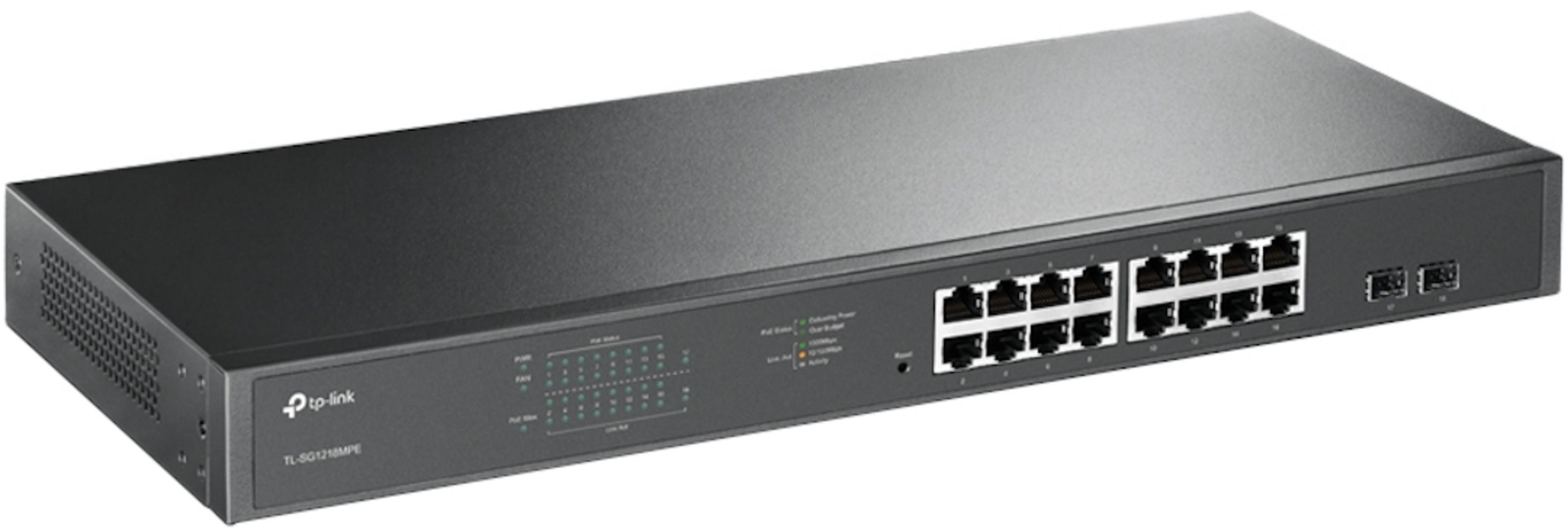 TP-LINK TL-SG1218MPE 16-port PoE+ Switch