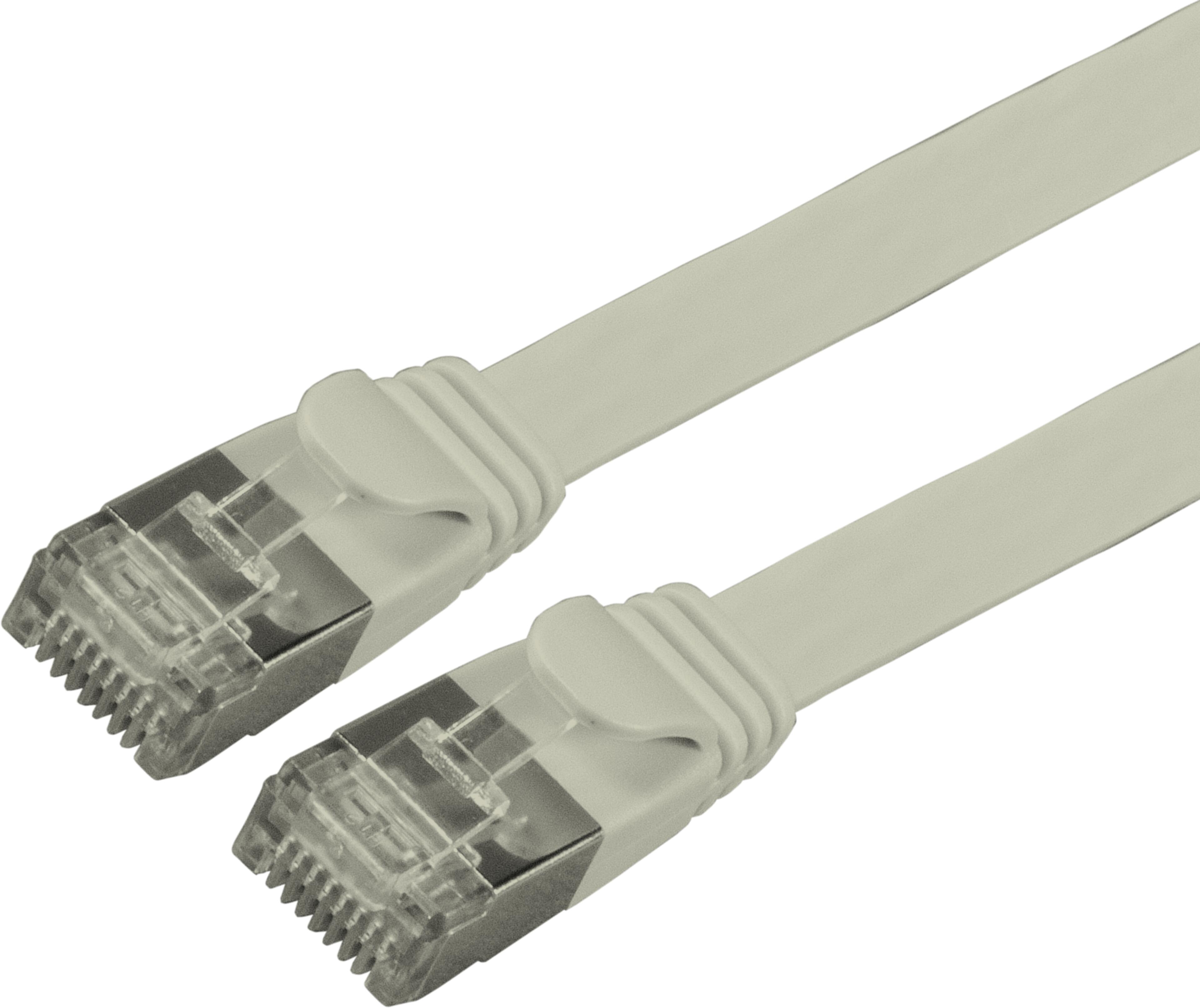 Patch Cable Flat RJ45 U/FTP Cat6a 3m