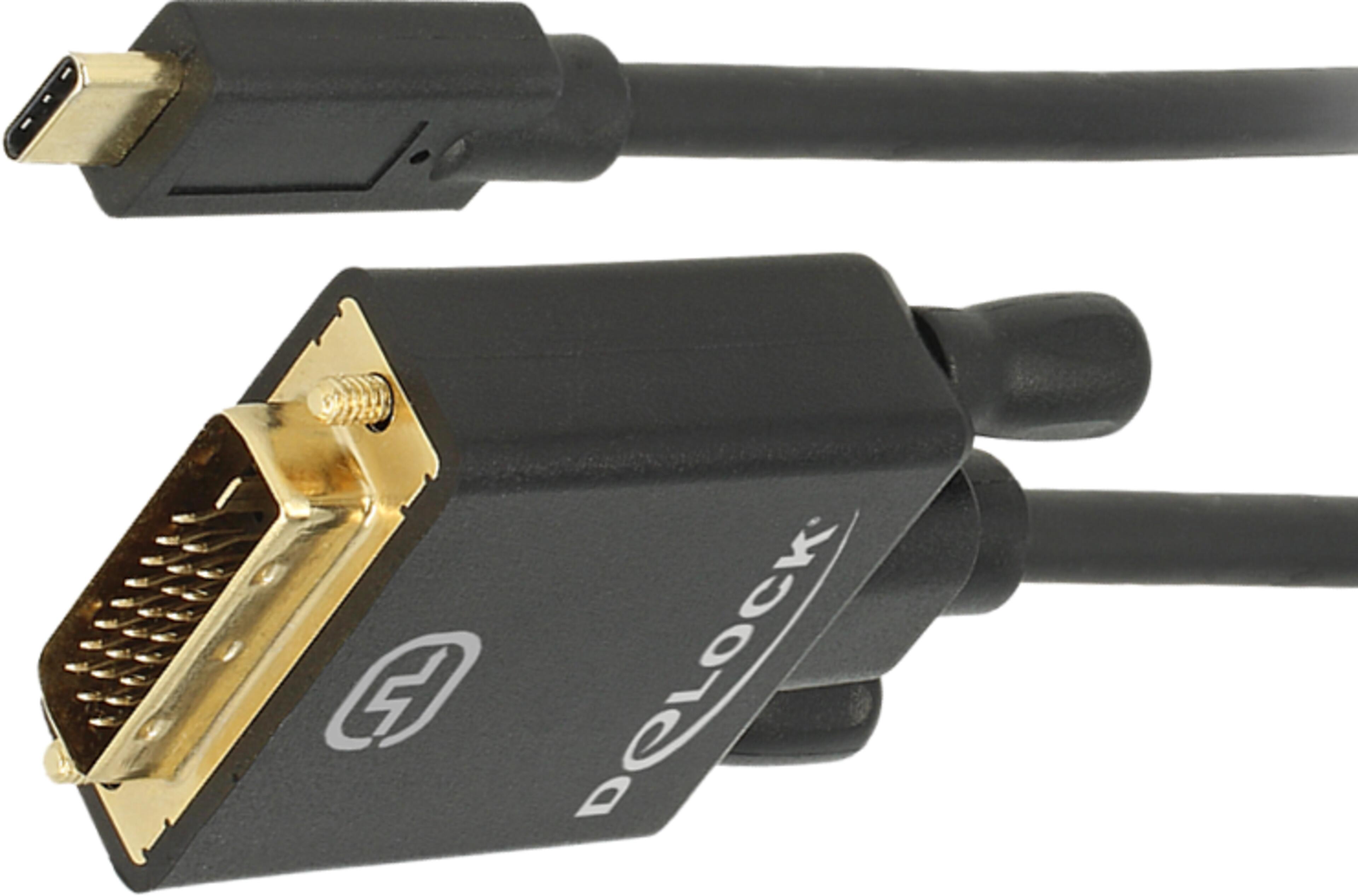Adaptateur USB-C m. - DVI-D m., 2 m