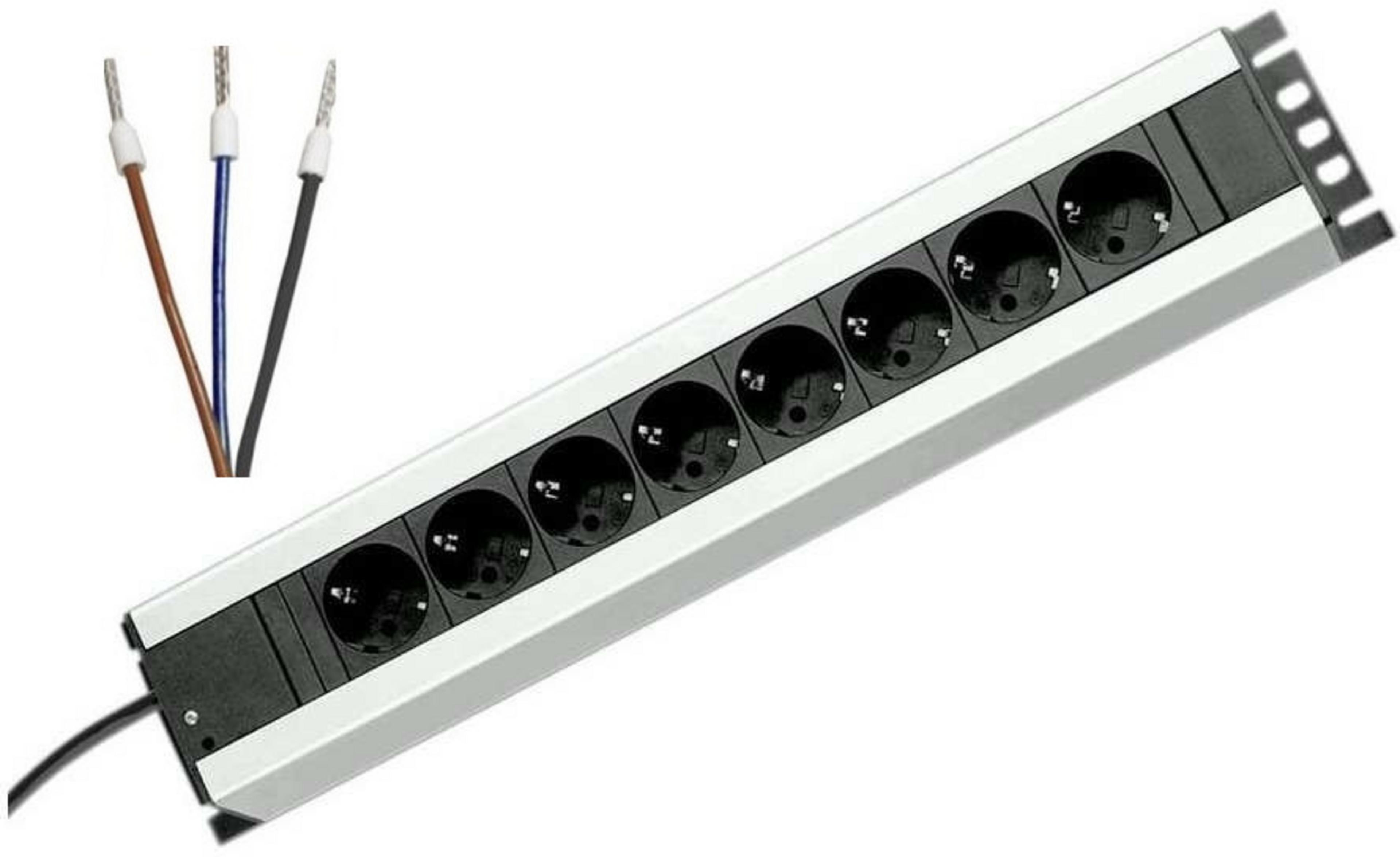 Rittal Power Strip 8-way Schuko
