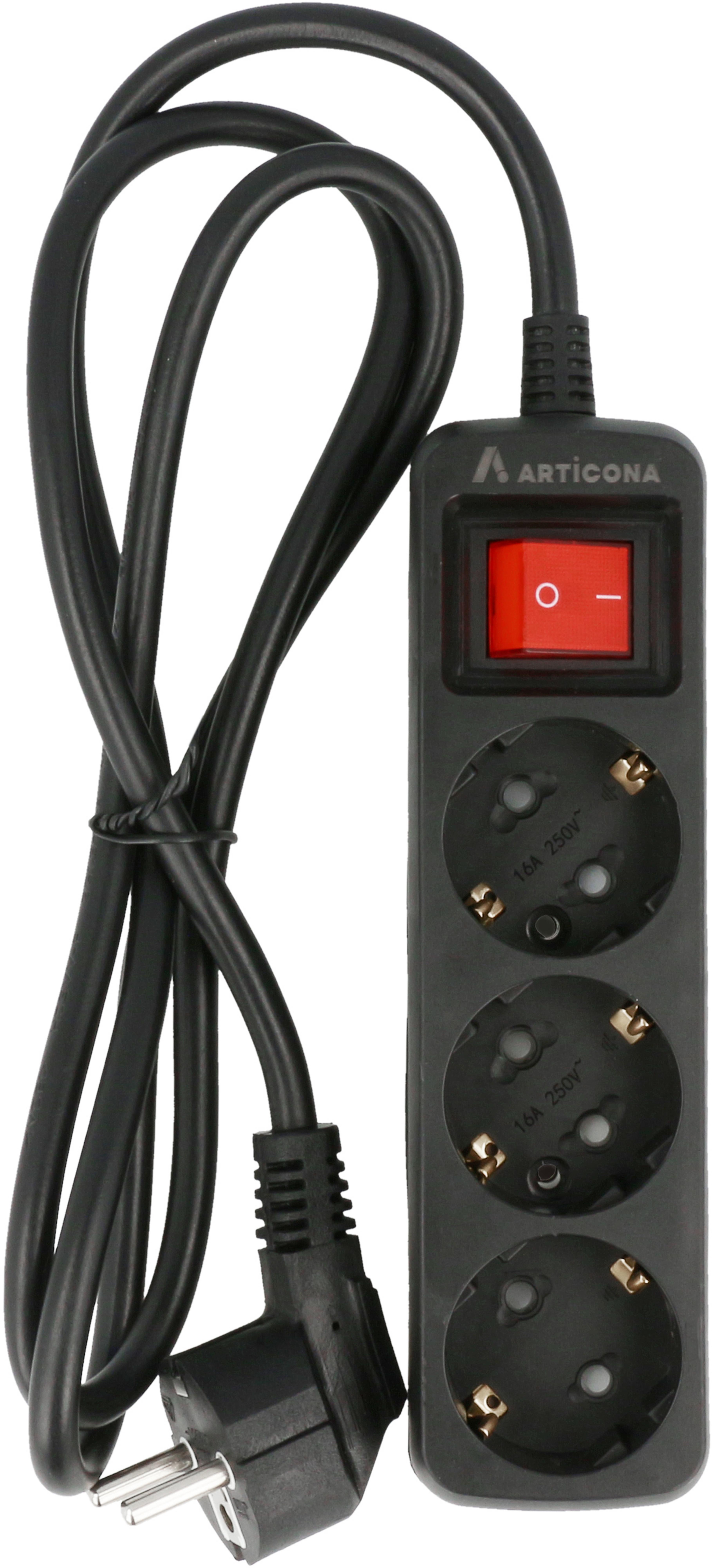 Steckdosenleiste 3fach 1,4 m Schalter