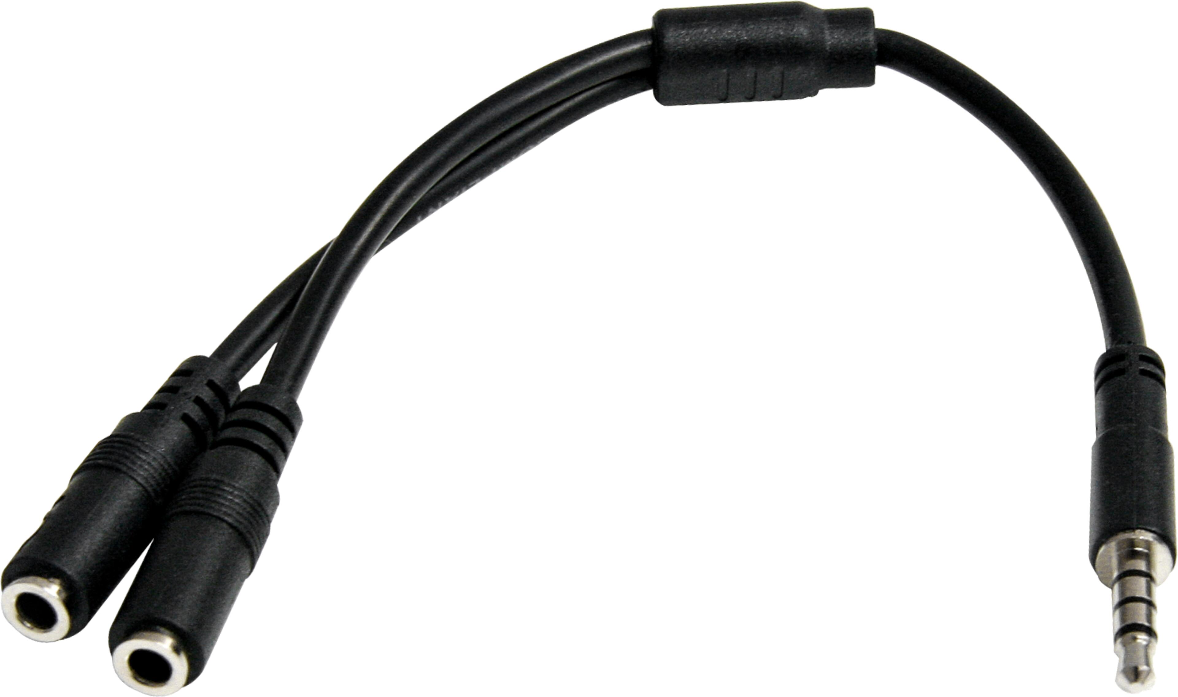 Adaptateur 4br. jack m.- 2xjack f. 3,5mm