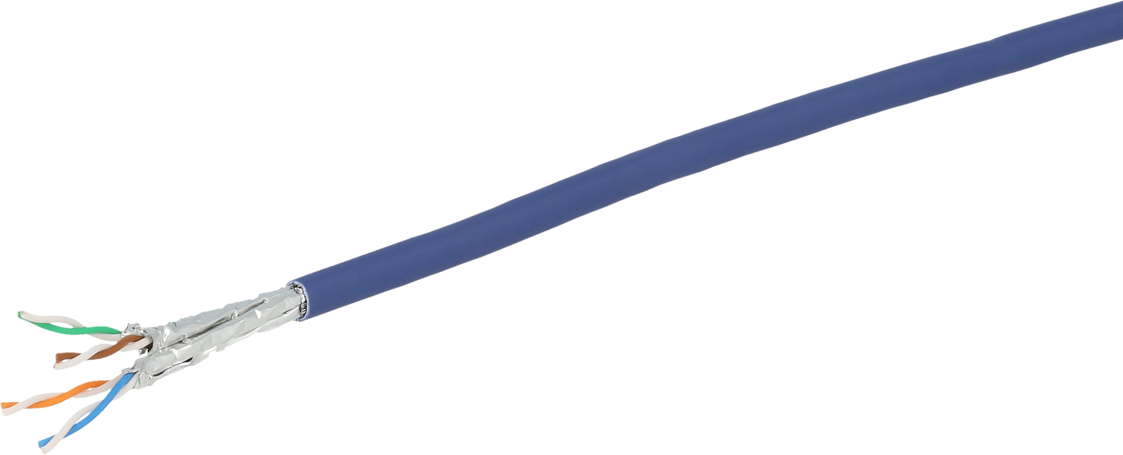 Data Cable Cat7 Strand. S/FTP 100m Blue