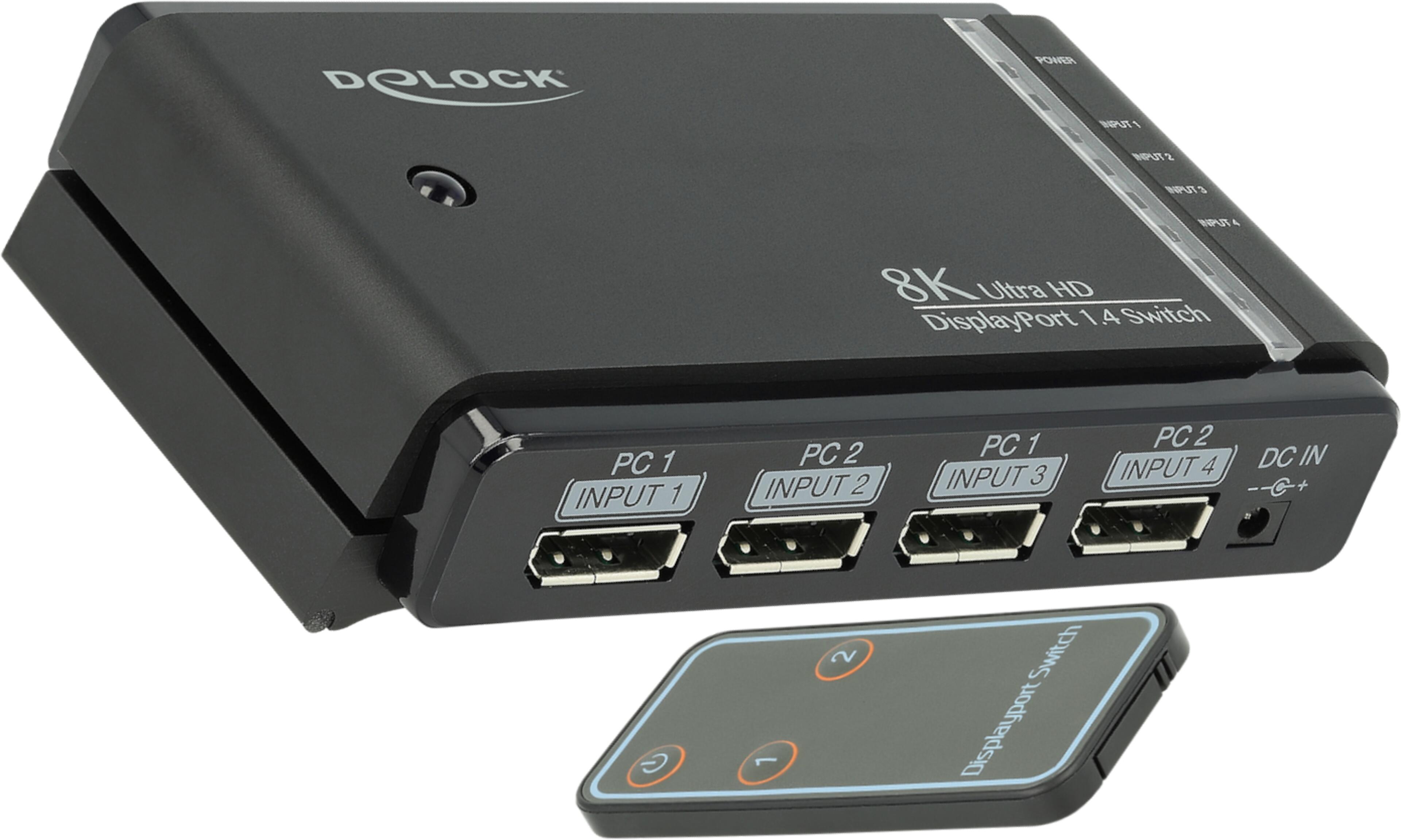Delock DisplayPort Selector 2:1/2:2