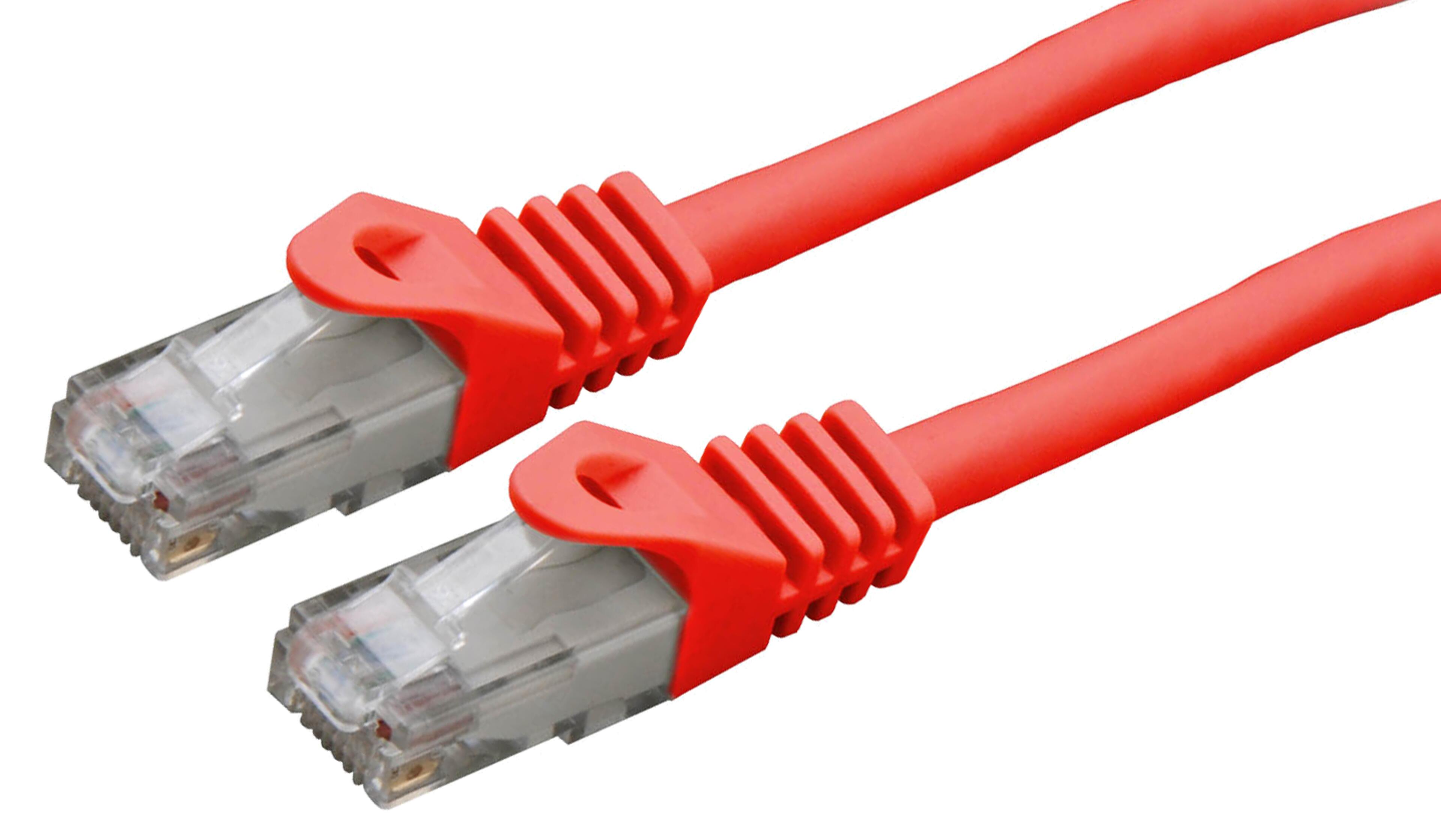 Patch Cable RJ45 U/UTP Cat6 3m Red