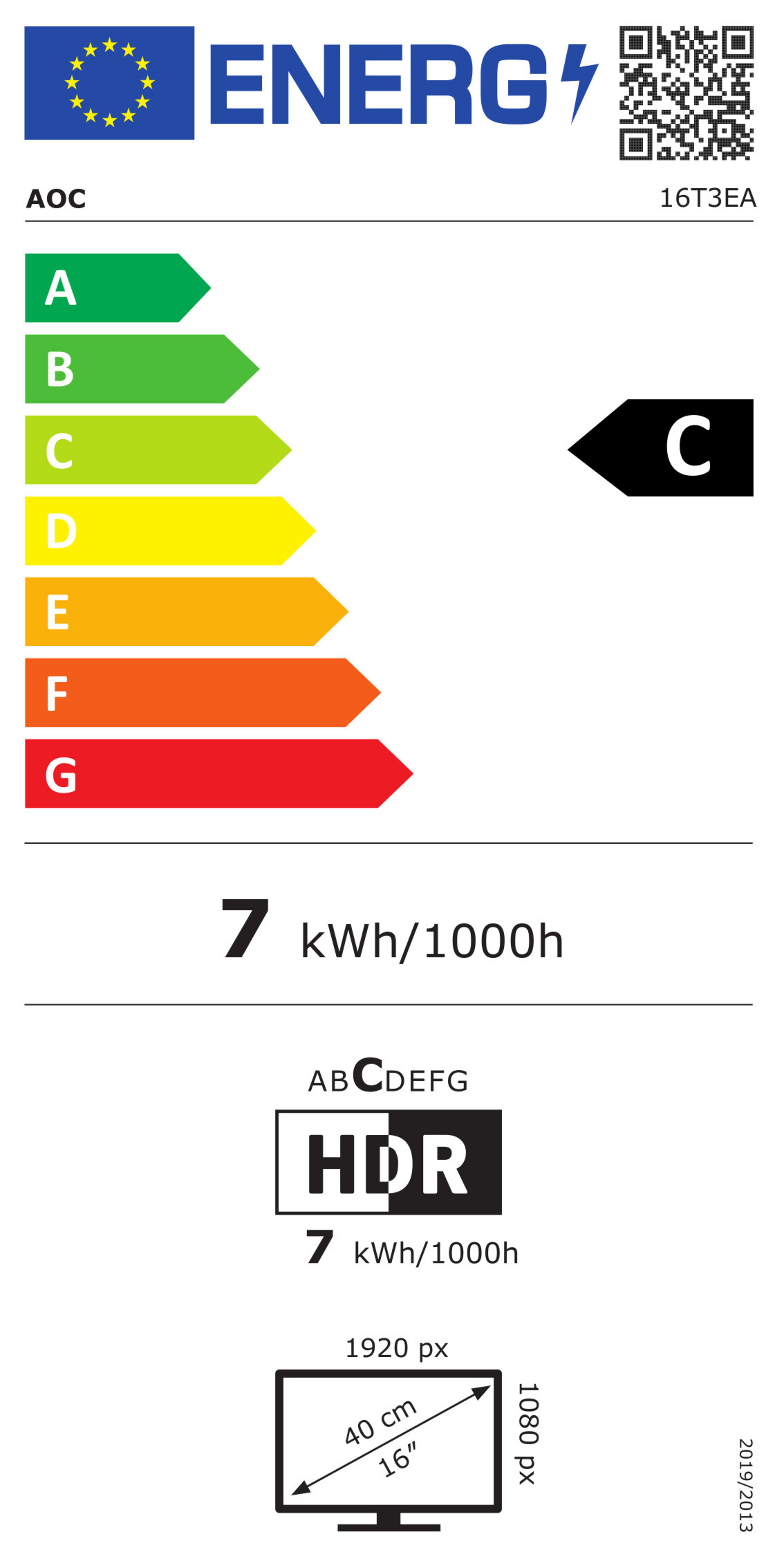 Écran portable AOC 16T3EA