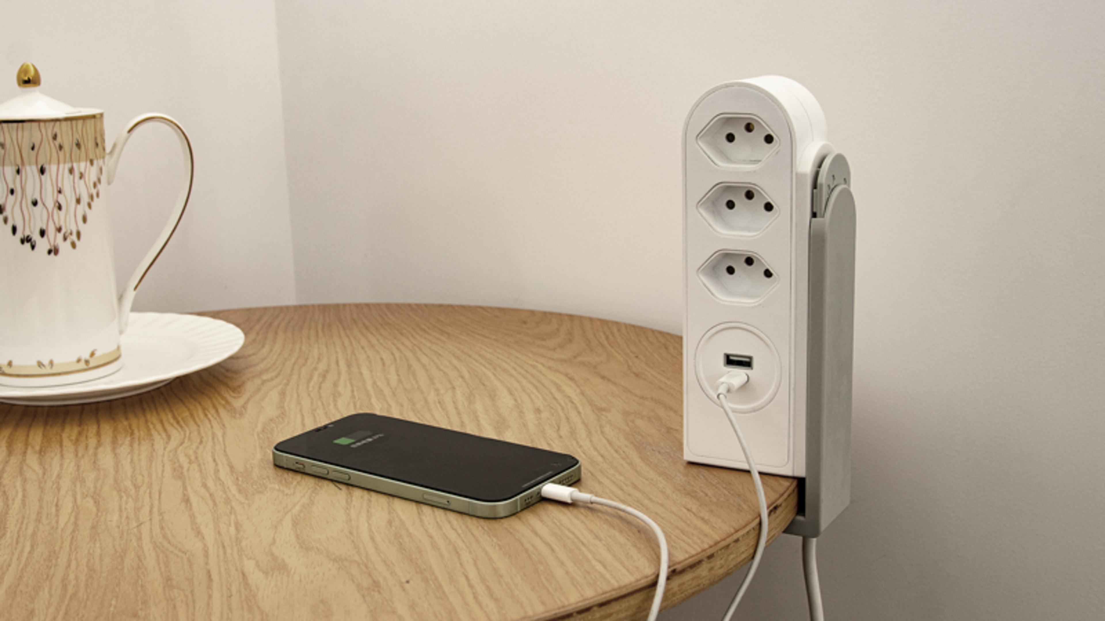 STEFFEN Power Strip USB-A/C 1.5m