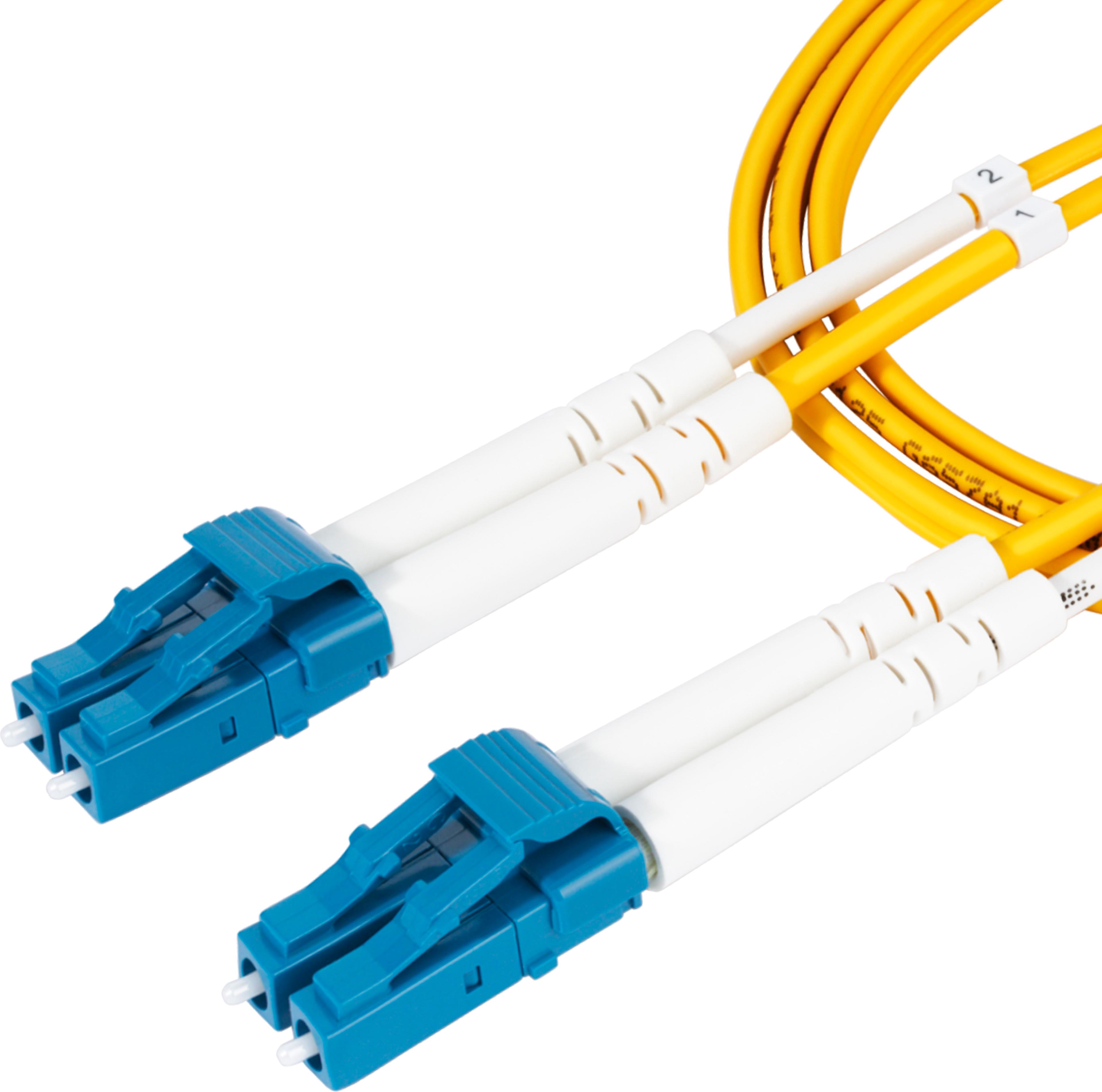FO Duplex Patch Cable LC-LC 9/125µ 1m