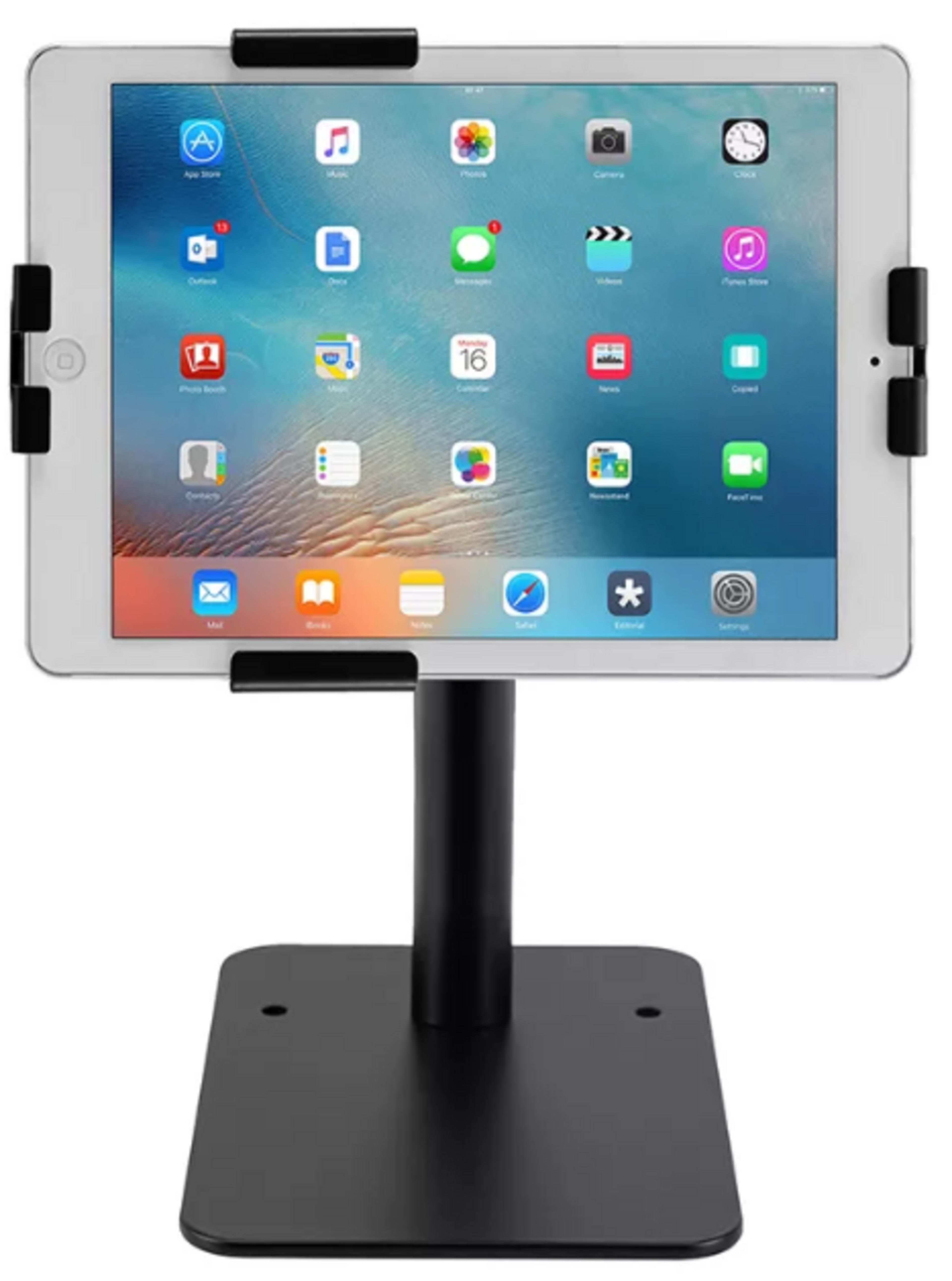 Support Mural Pour Tablette - Design Sans Cadre, Rotation 90° - Compatible Tablette, Liseuse, Box TV - Facile à Coller