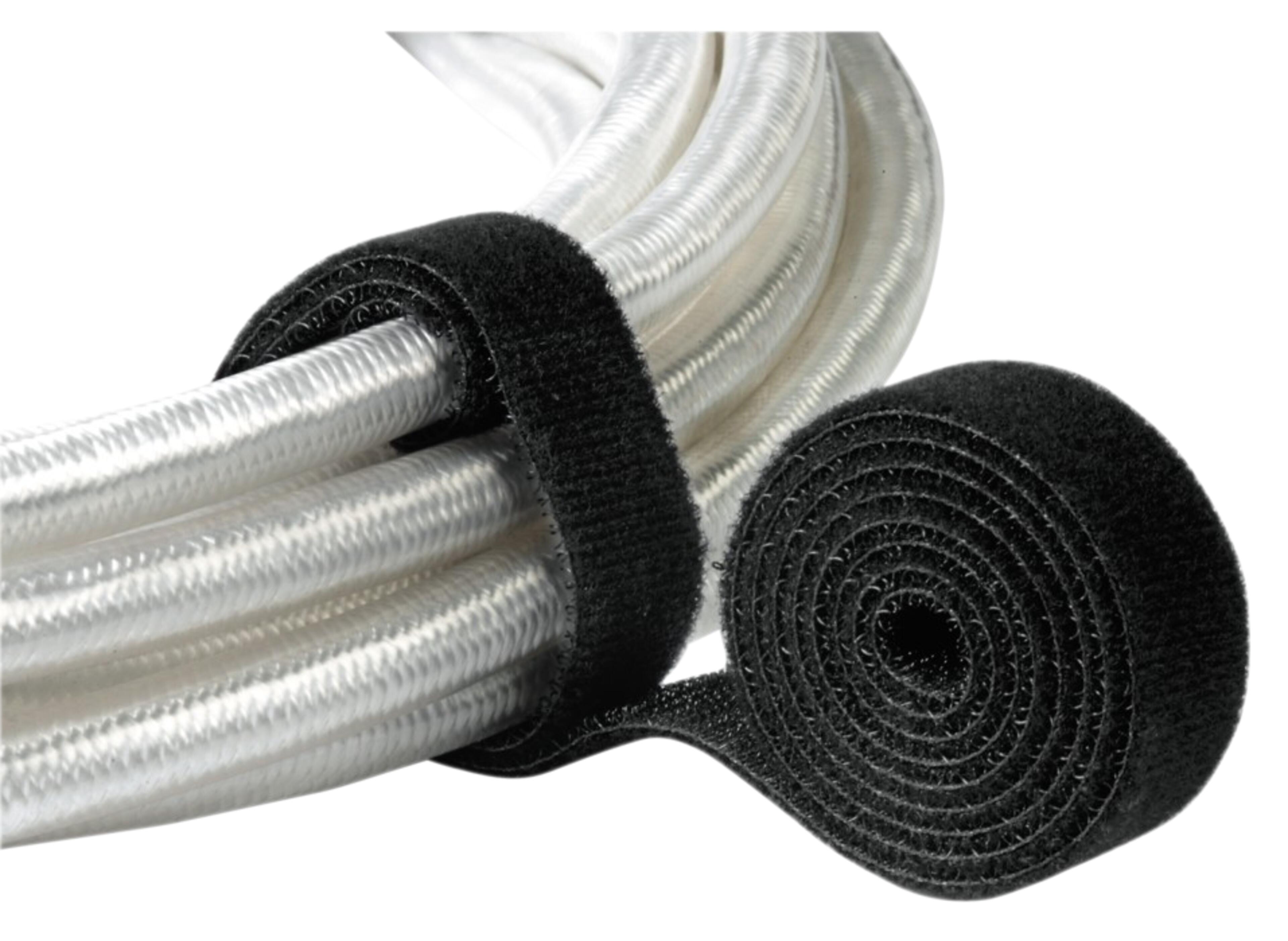 Klett-Kabelbinder Rolle 1m schwarz