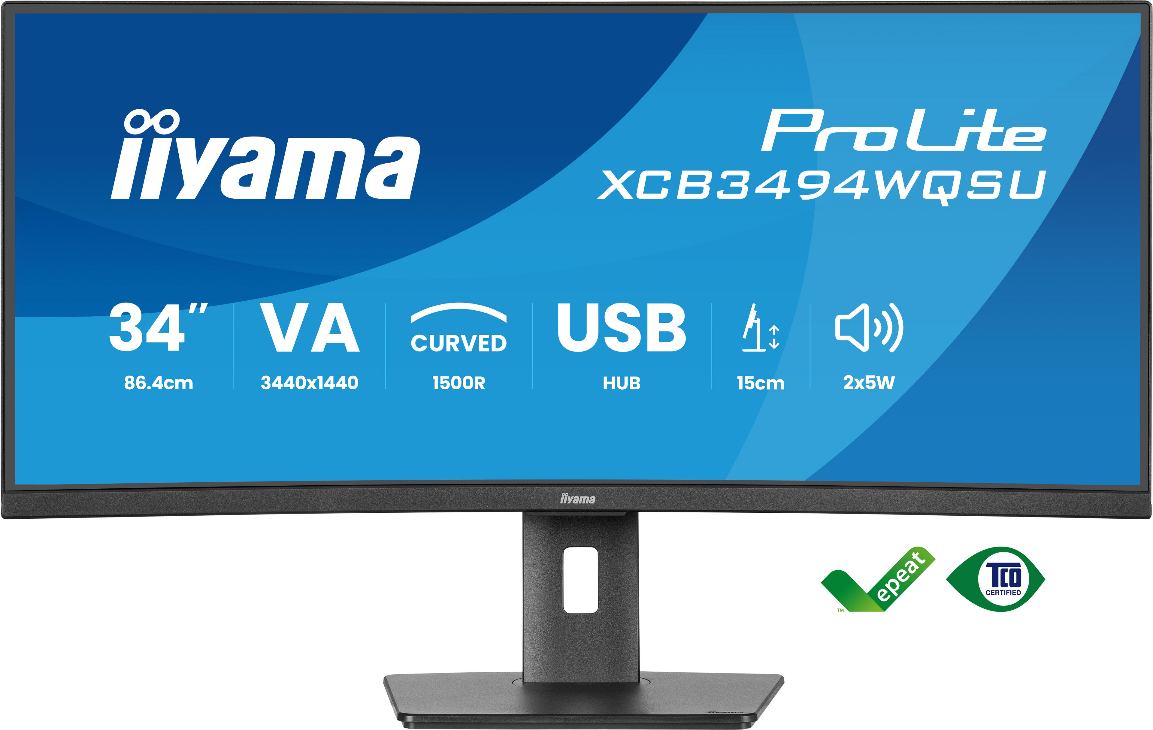 iiyama PL XCB3494WQSU-B1 Curved Monitor
