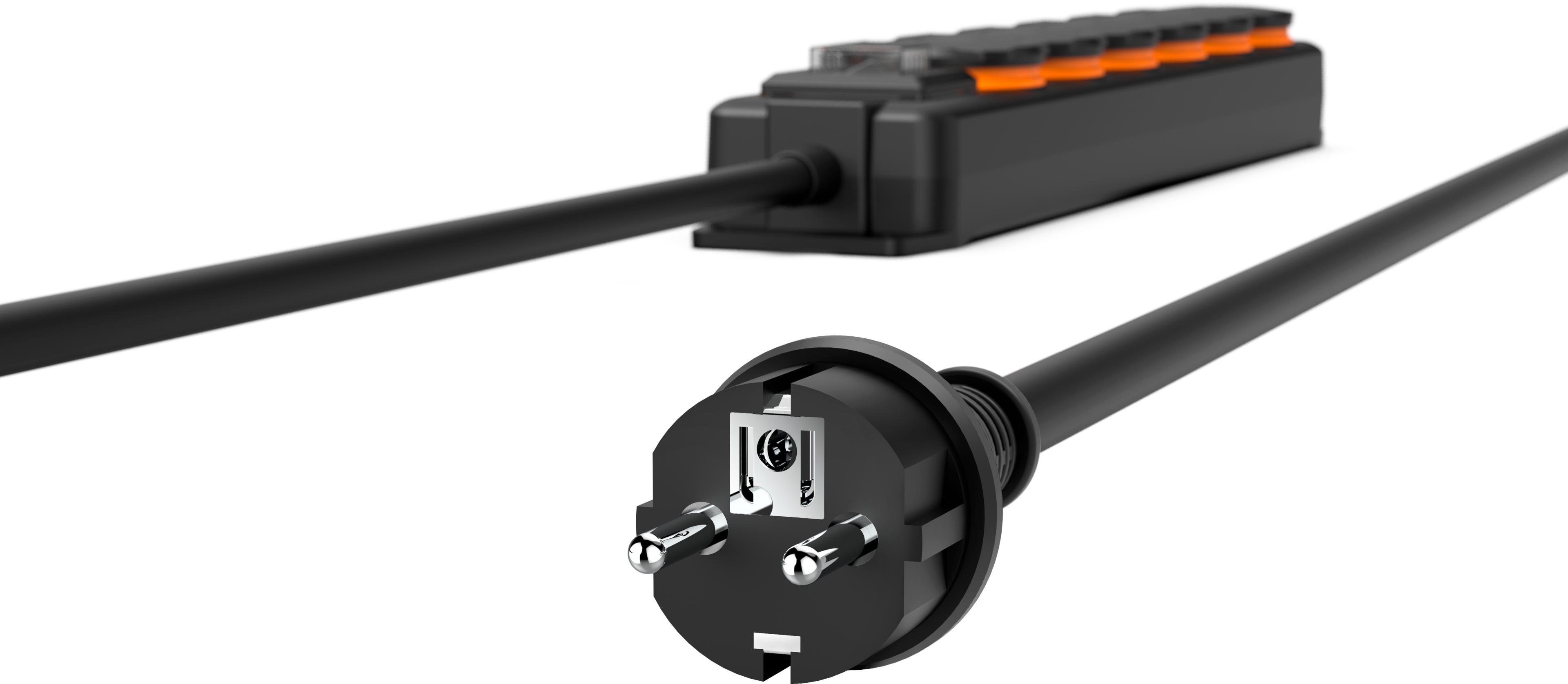 Power Strip 6-way 2m w/ Switch