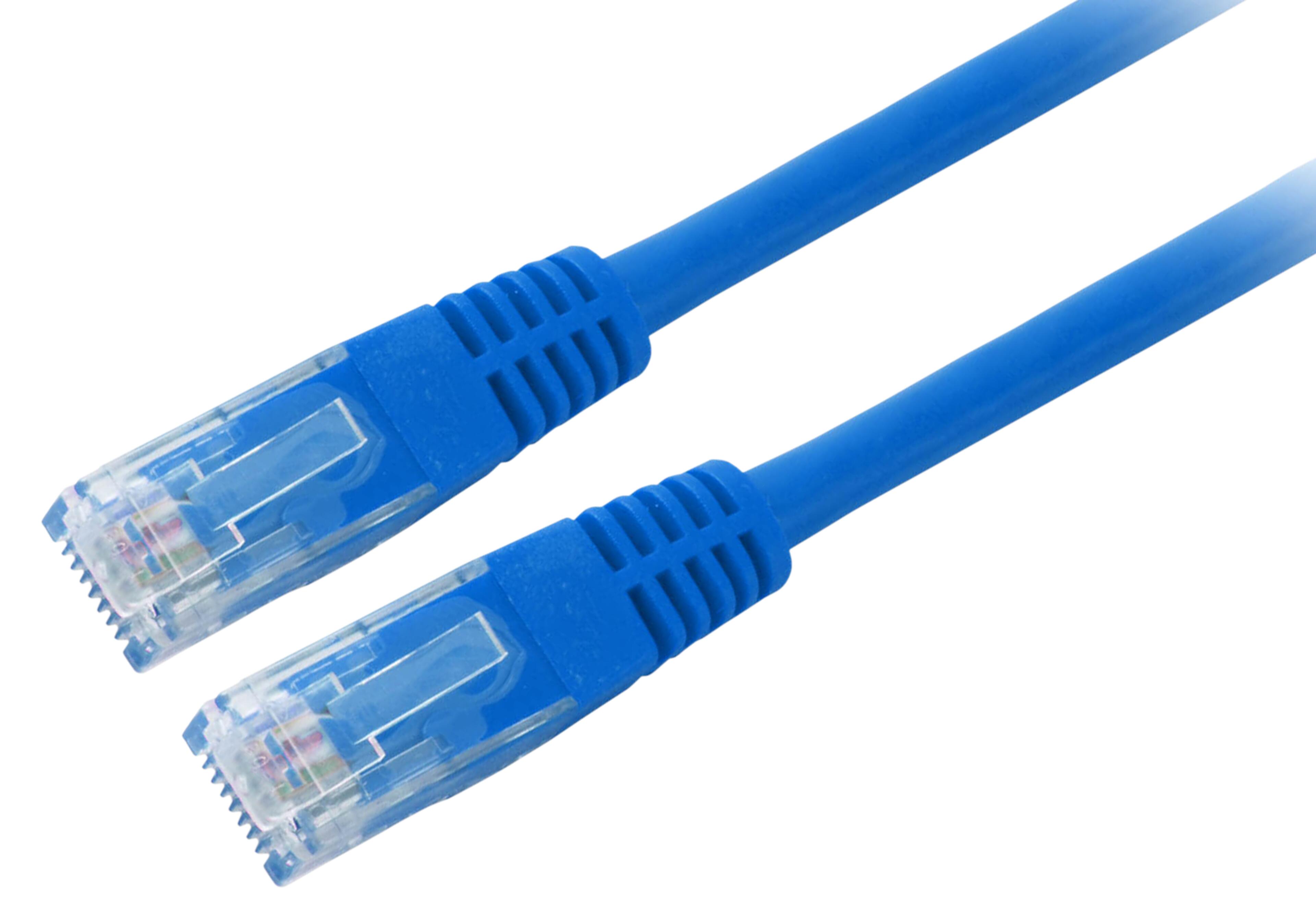 Patchkabel RJ45 U/UTP Cat6 1 m blau