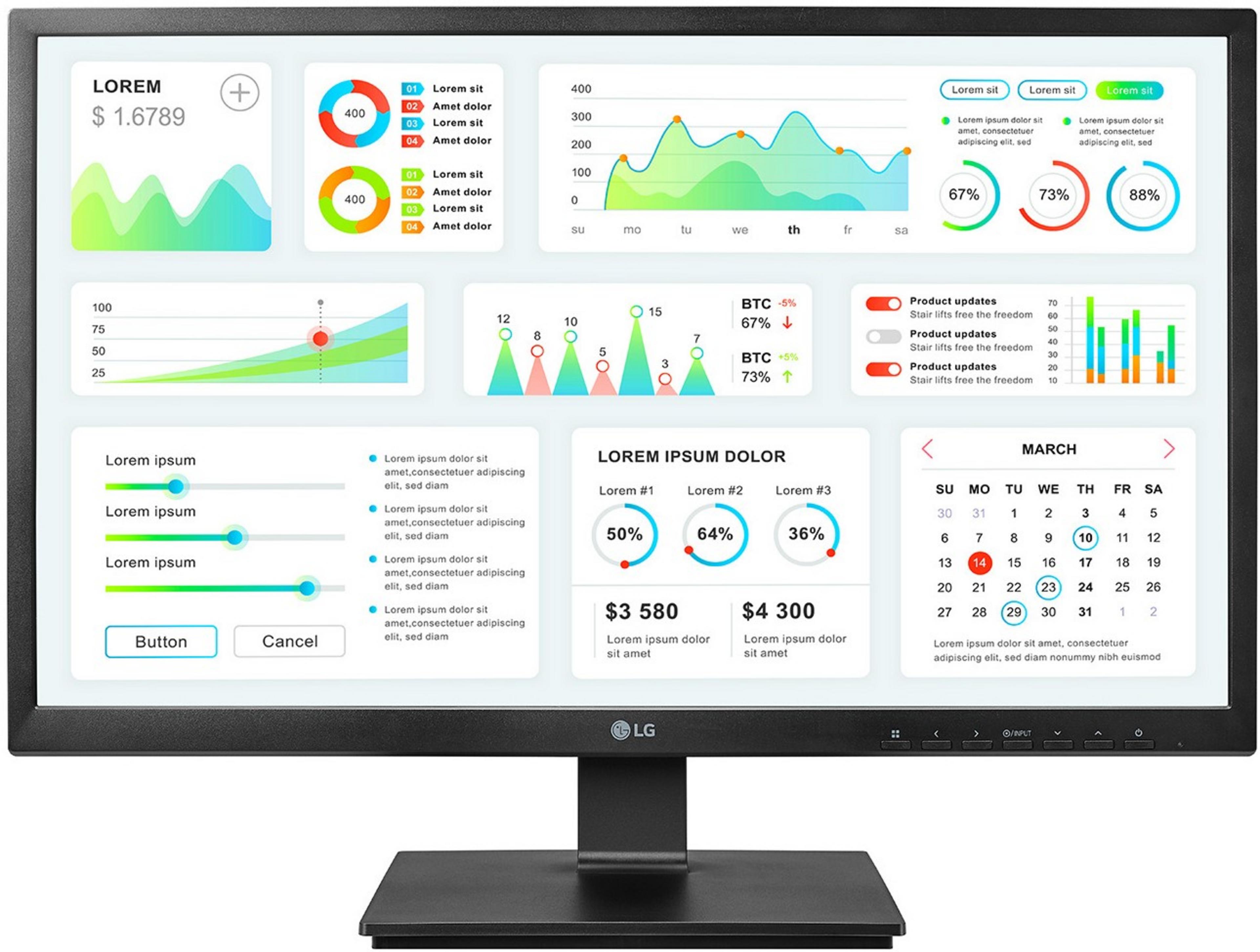 LG 24CK550Z-BP All-in-One Zero Client