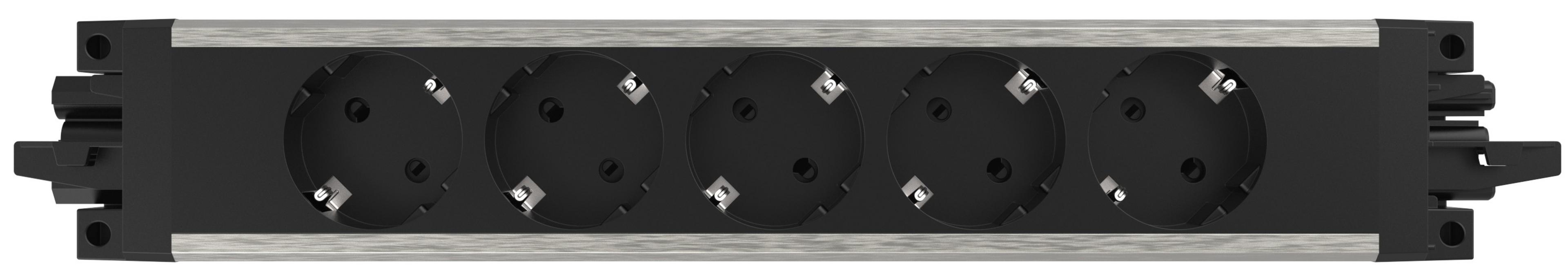 Dataflex Recessed Power Strip 5-way