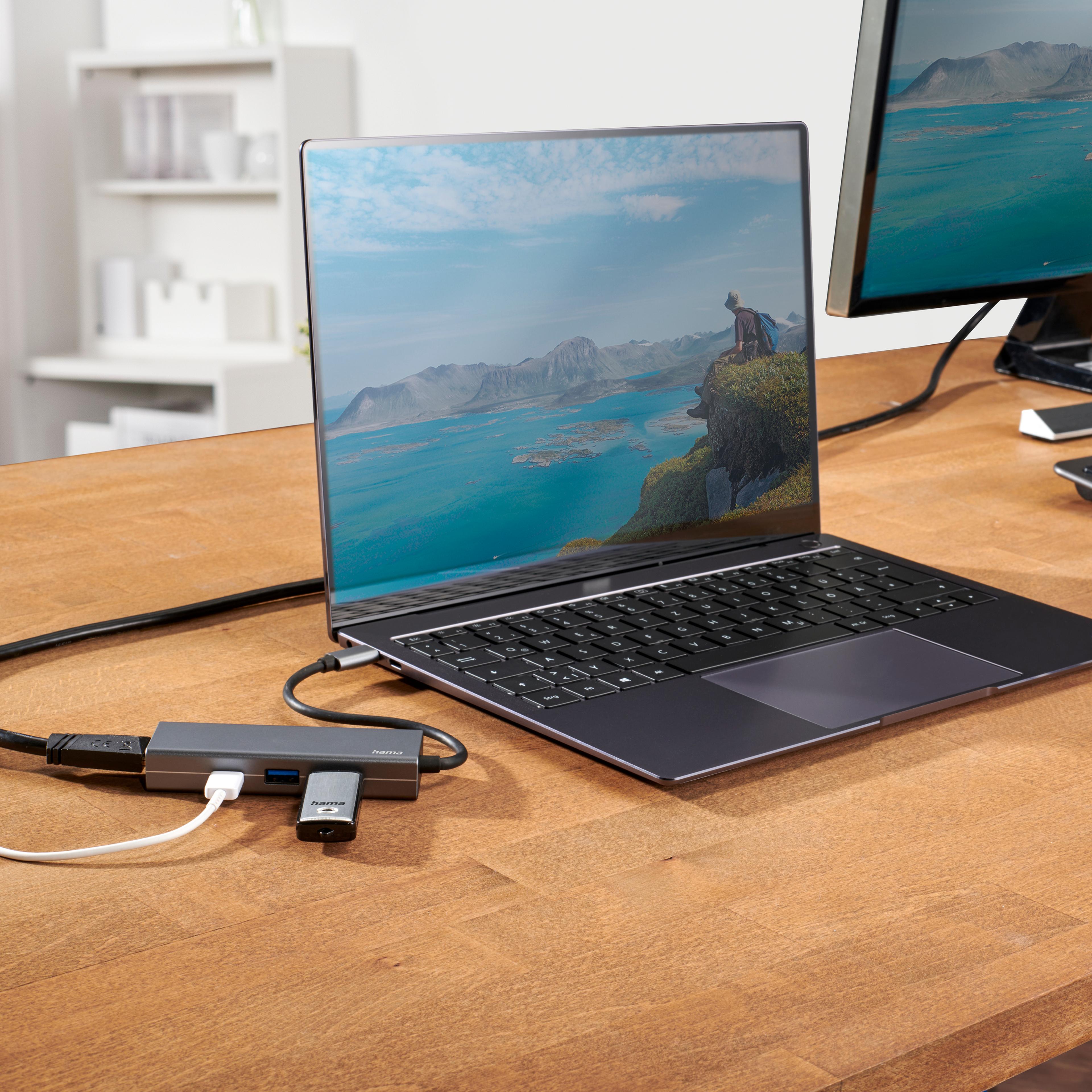 Adapter 4-in-1 USB-C - USB+HDMI