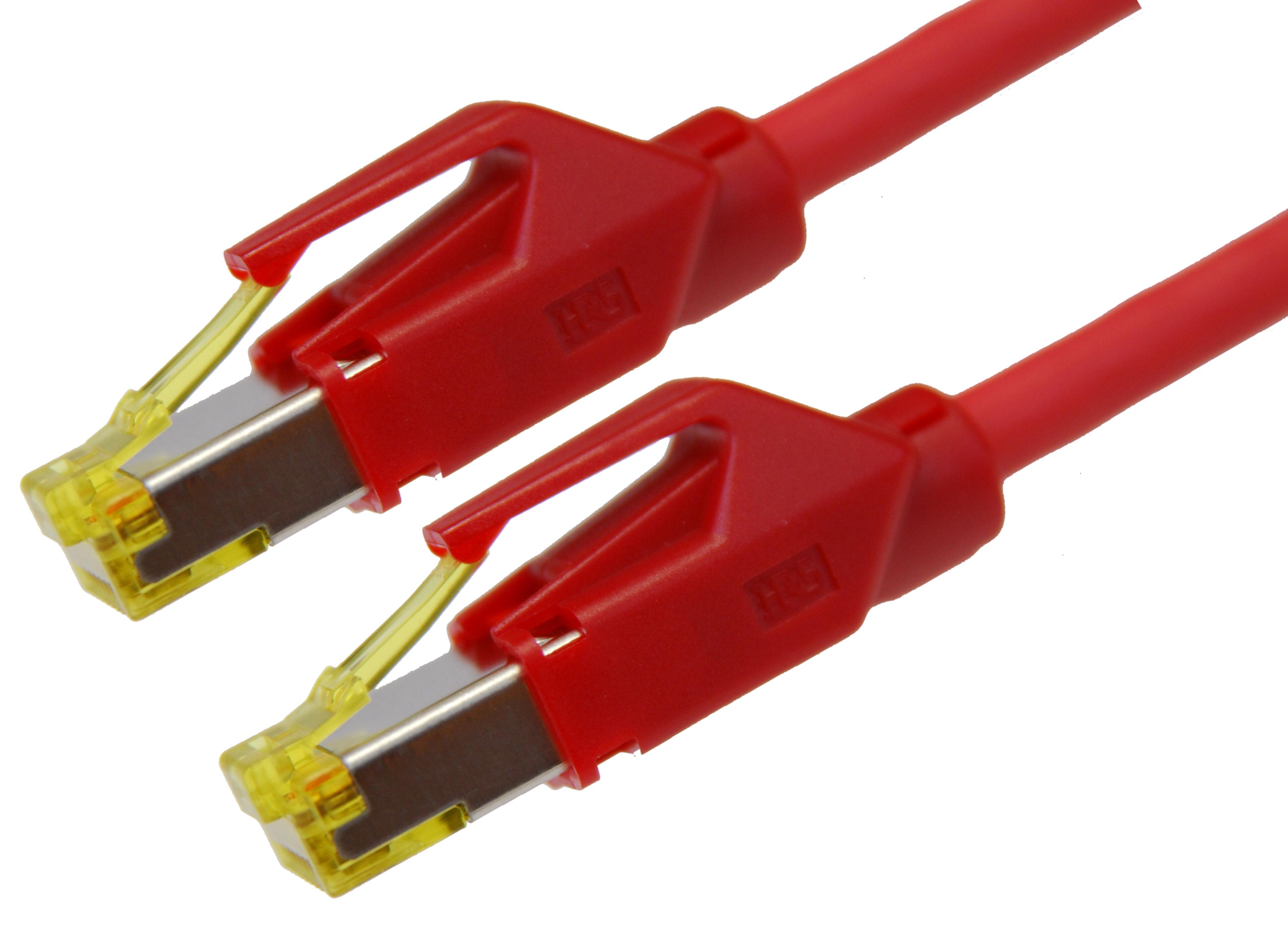Patchkabel RJ45 S/FTP Cat6a 2 m rot