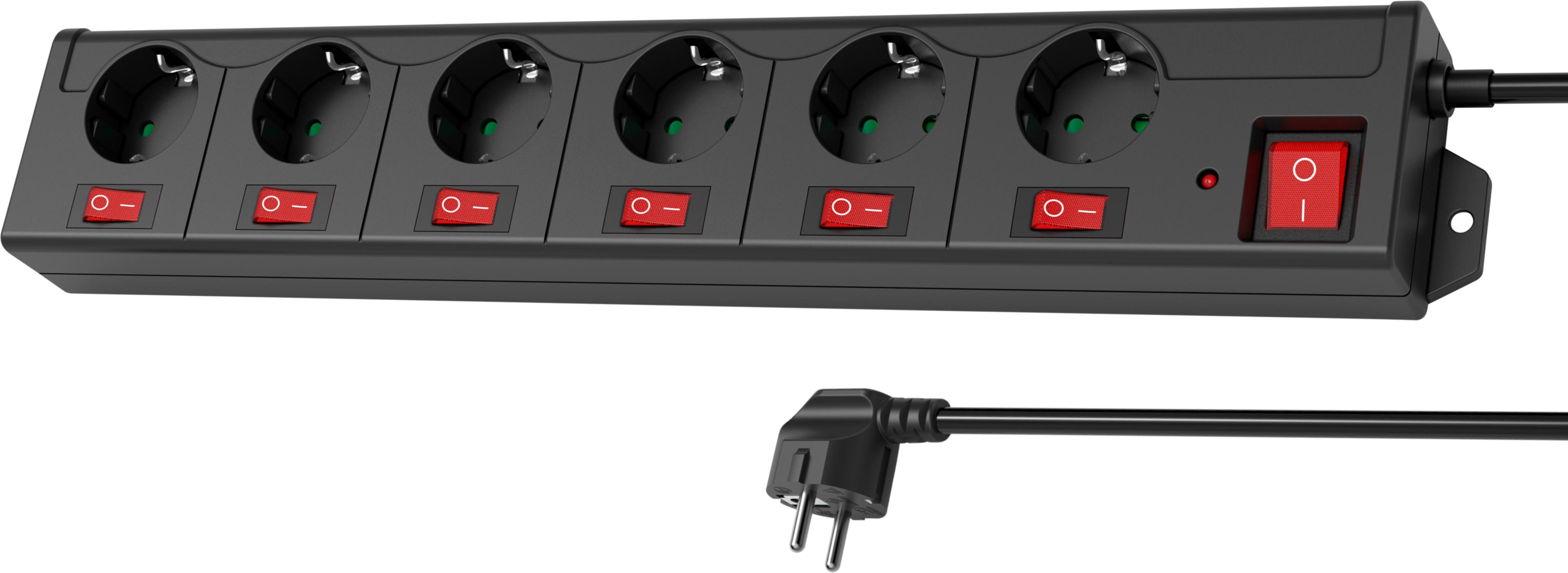 Power Strip 6-way 1.4m w/ Switch